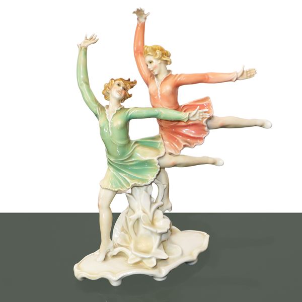 Ens Porzellan - Ballerine, piccola scultura in porcellana