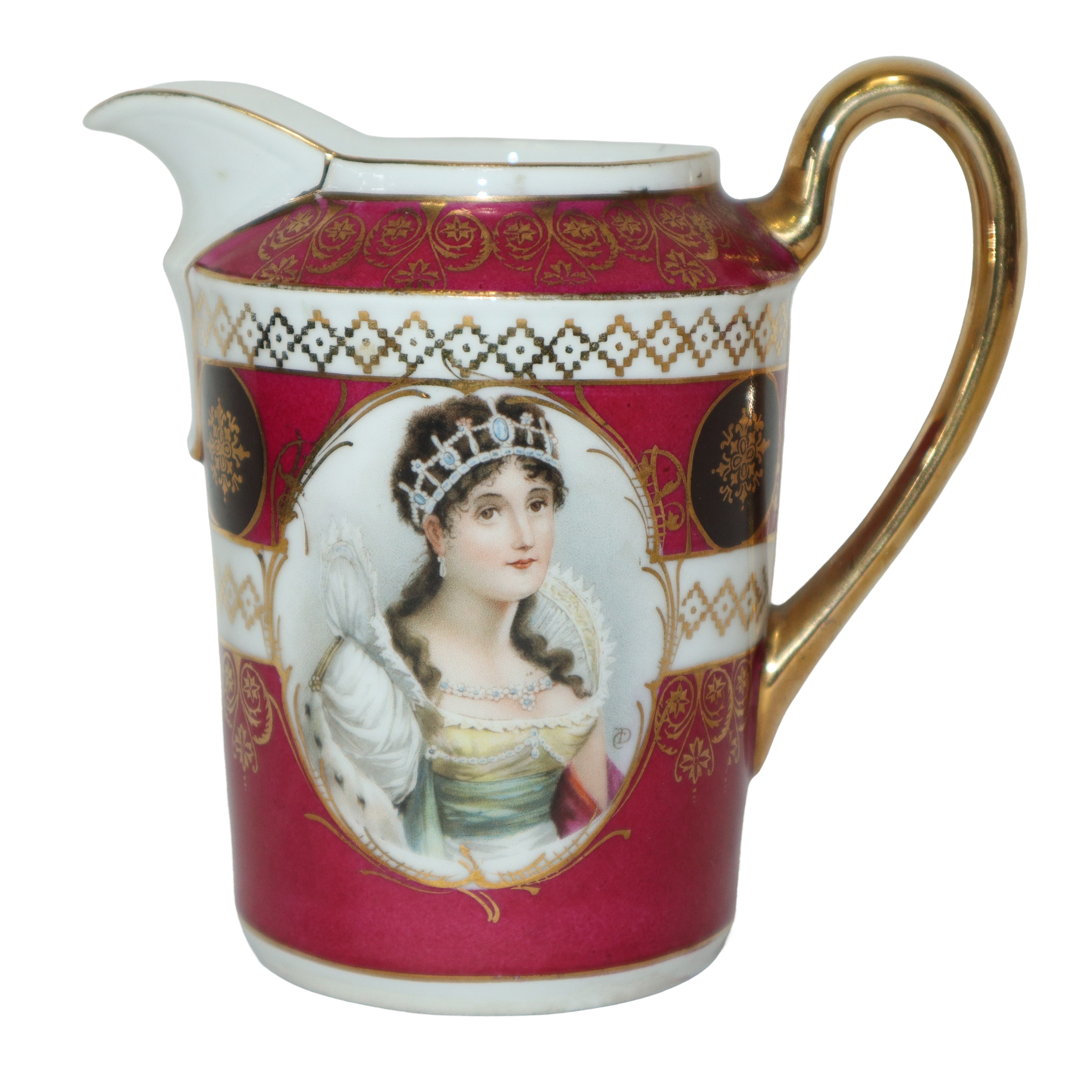 Servizio da Caffè e Dolce per 11, Porcellana di Parigi, Raffigurante Napoleone e Nobiltà Francesi