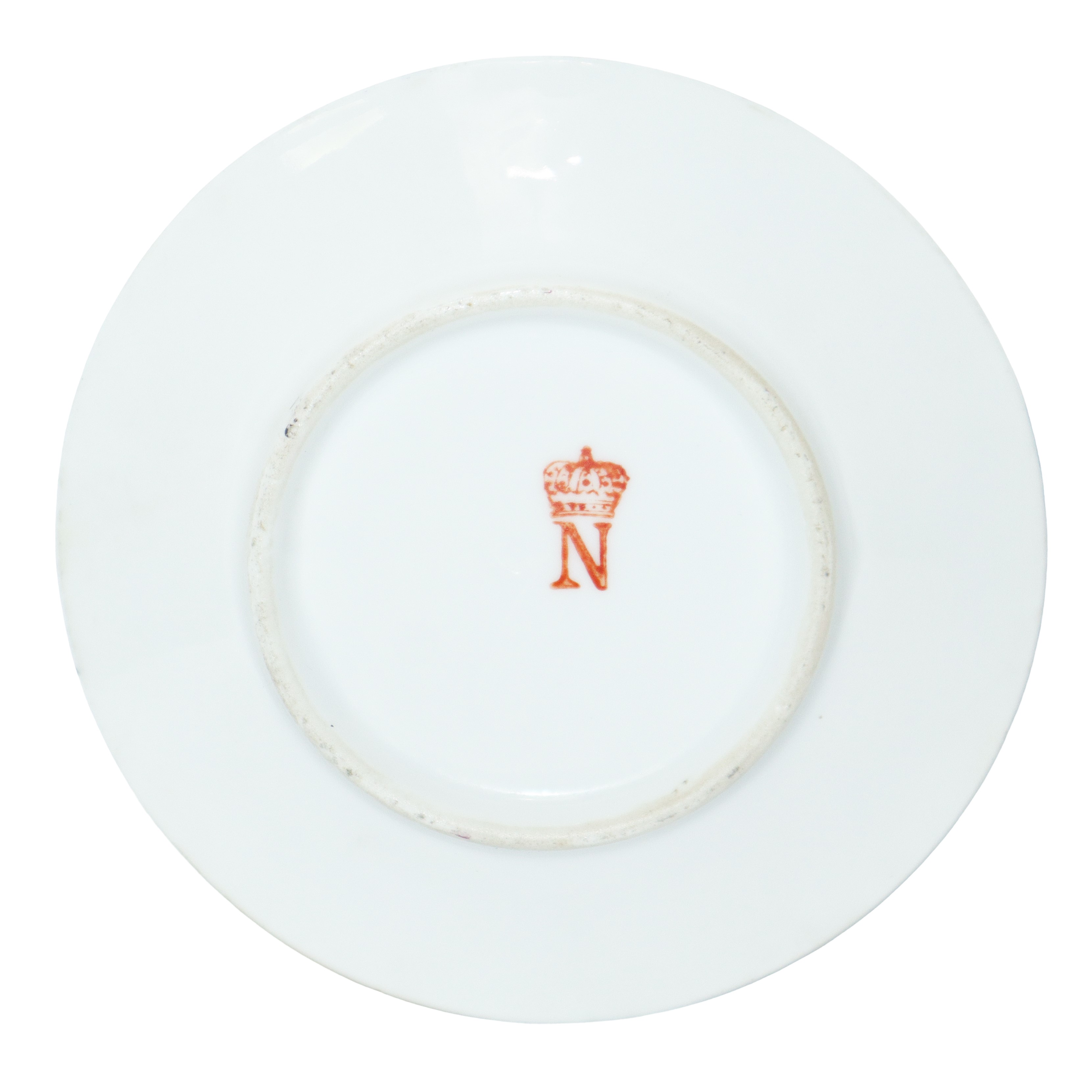 Servizio da Caffè e Dolce per 11, Porcellana di Parigi, Raffigurante Napoleone e Nobiltà Francesi