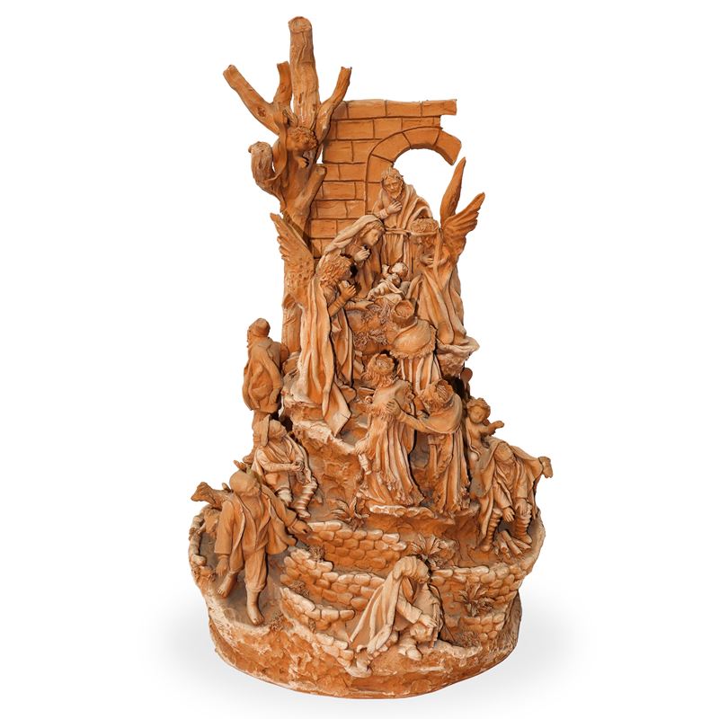 Presepe in terracotta monocroma