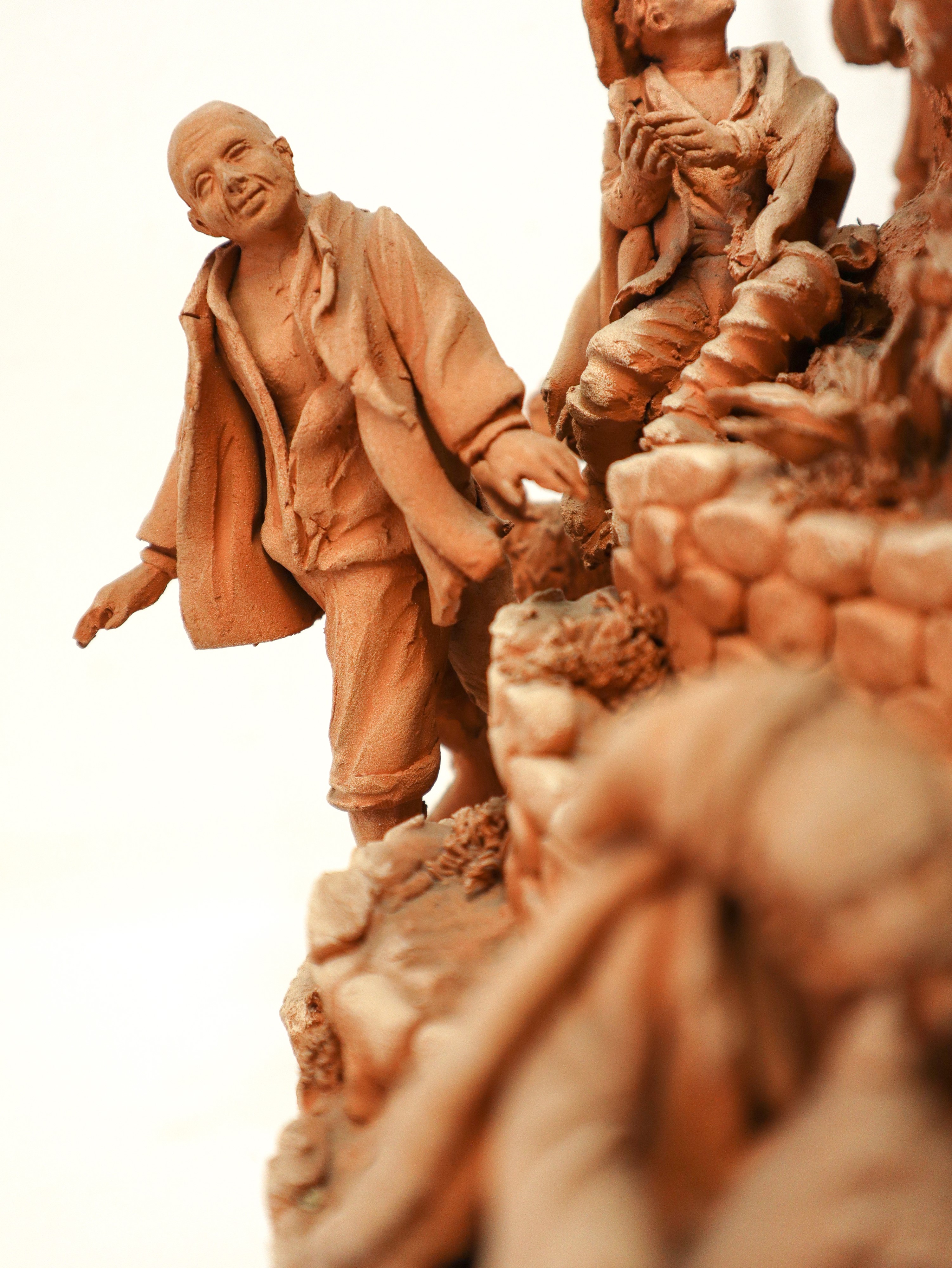 Presepe in terracotta monocroma