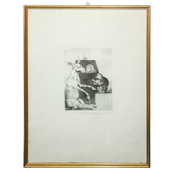 Francisco de Goya - Ni mas ni menos - &#39;&#39;Los Caprichos&#39;&#39; series (1799)