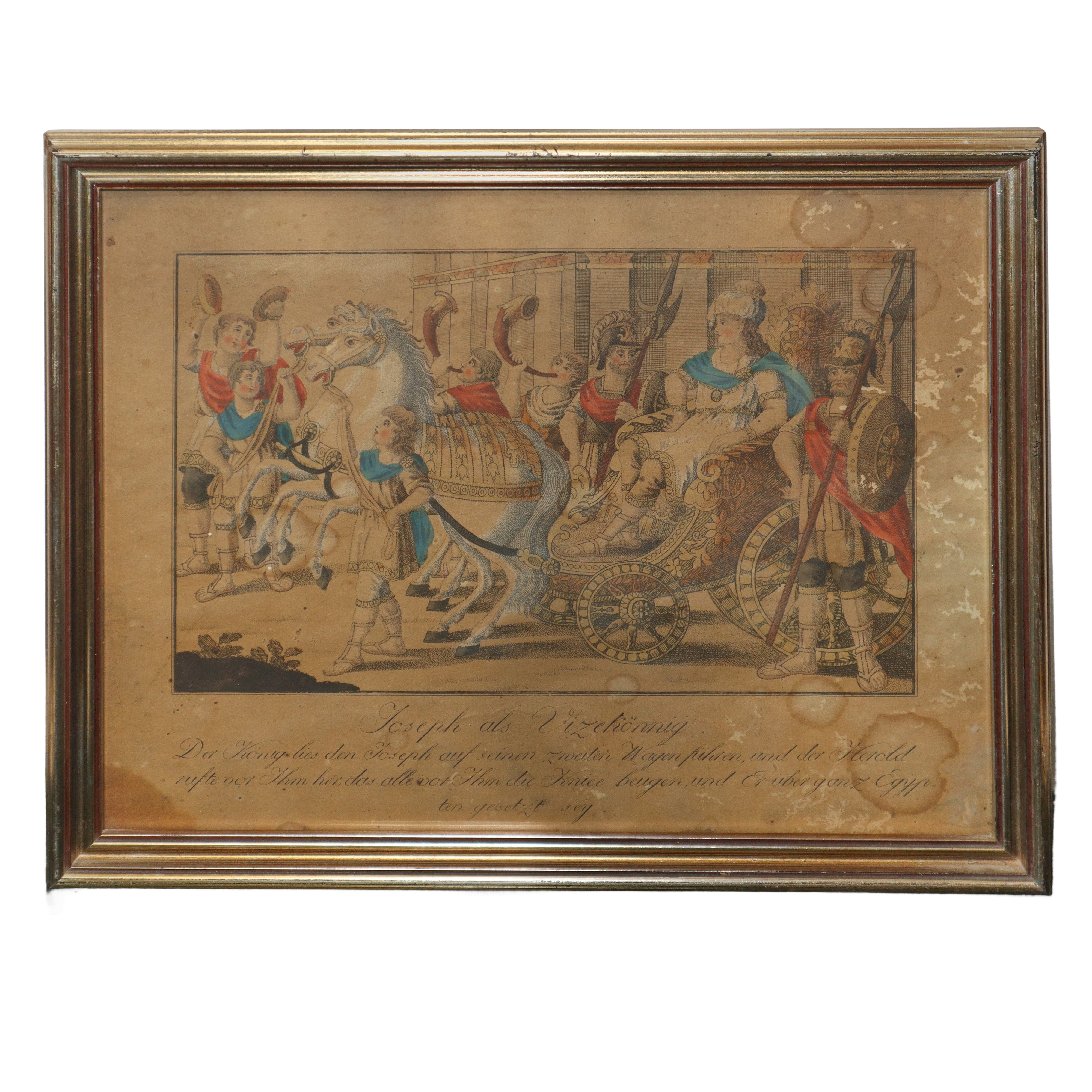 Johann Sebastian Leitner - Stampe policrome con scene bibliche della vita di Giuseppe, XVIII seco...