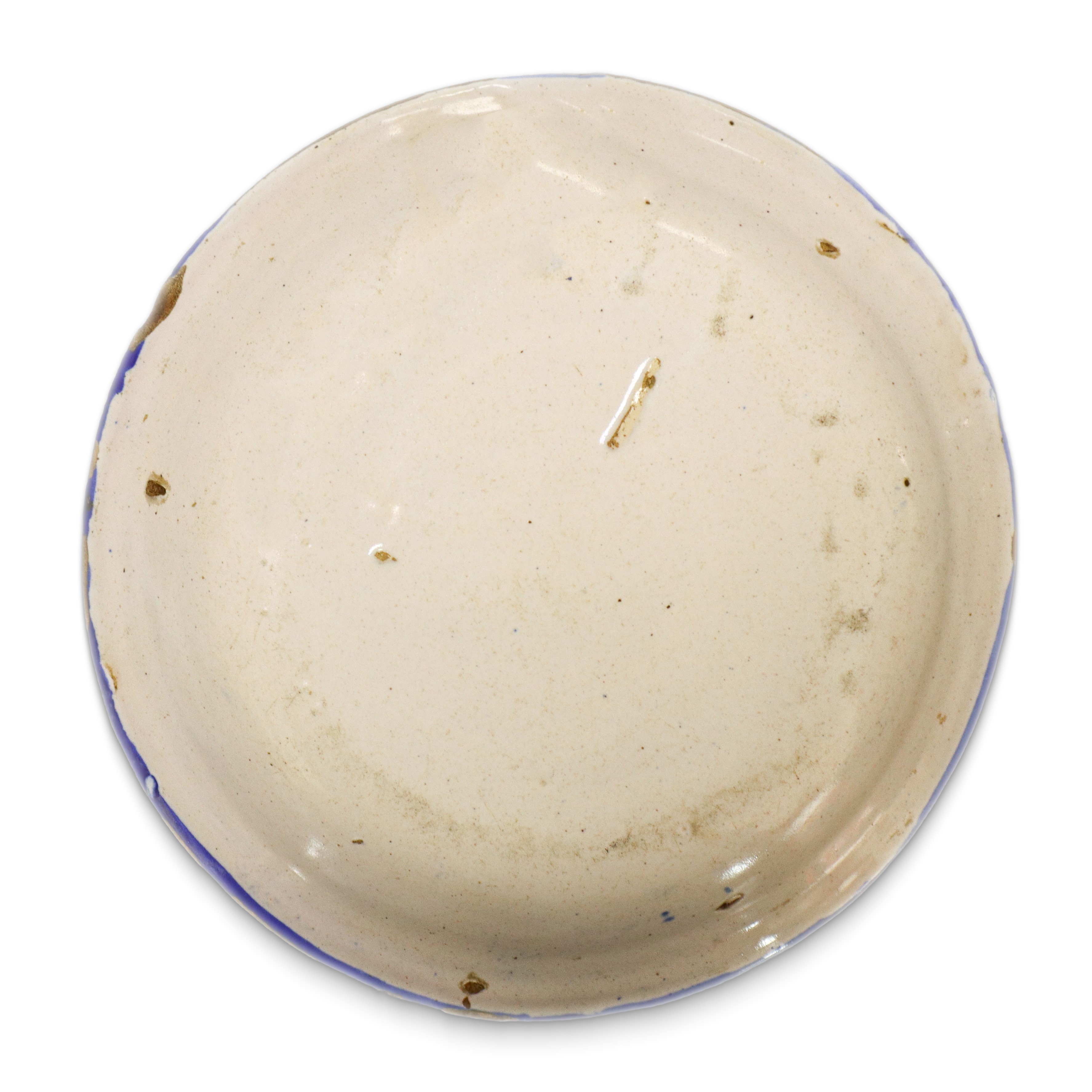 Piatto in ceramica valenciana, decorato a policromo, XIX secolo