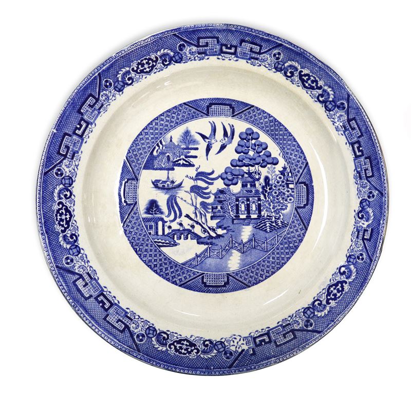 Royal Grafton - Piatto da Muro Blue Willow nei Toni del Bianco e Blu