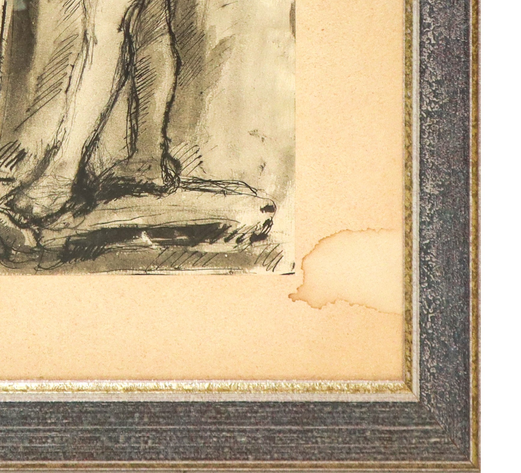 Uomo con vaso di fiori