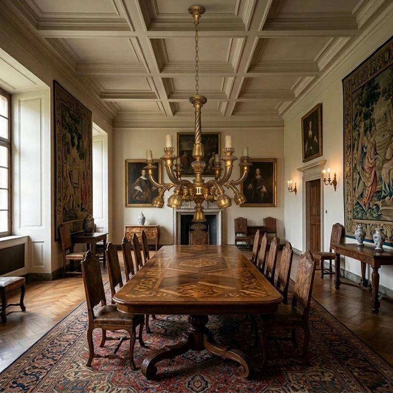 Lampadario in legno dorato, h 90 x 80 cm