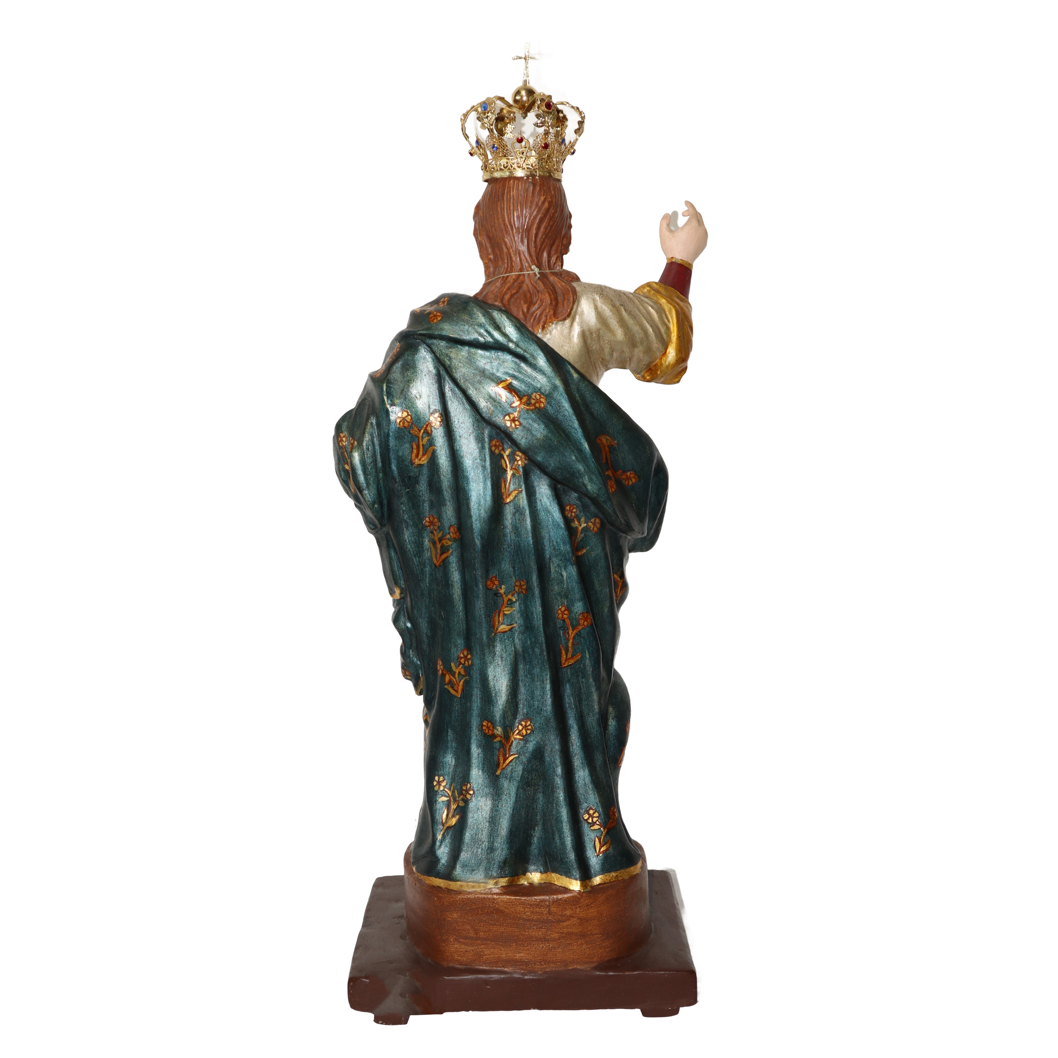Madonna lignea policroma, scultura del fine XVIII secolo