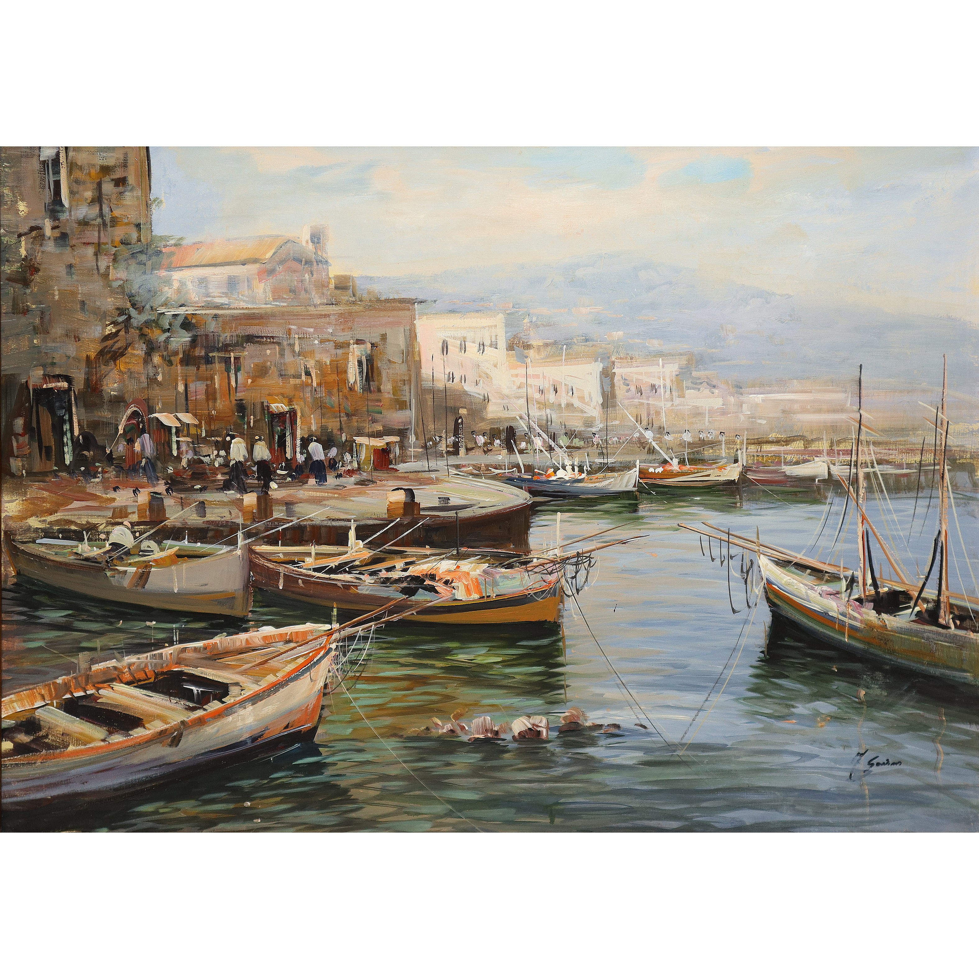 Andrea Savino - Marina con barche in porto