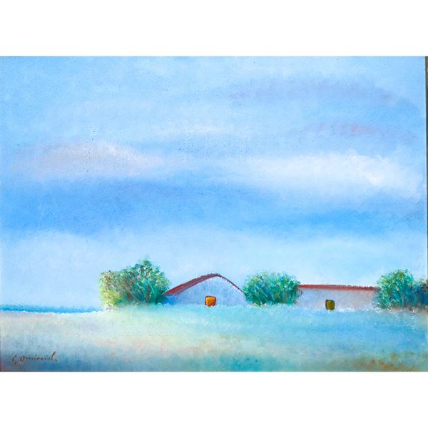 Giovanni Omiccioli - Landscape with houses