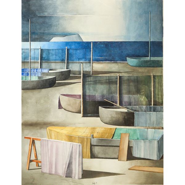 Marcello Scuffi - boats at the port