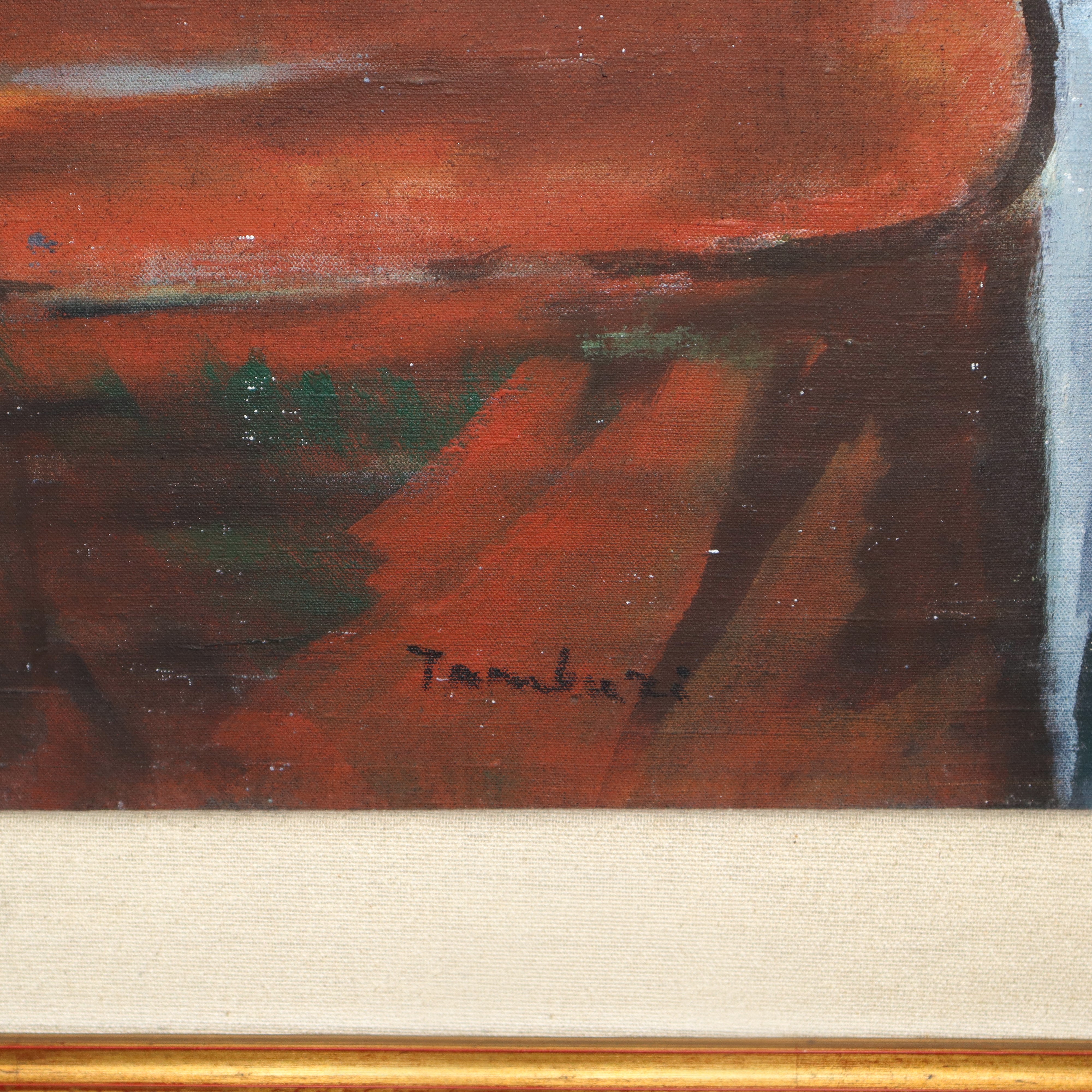 Natura morta con vaso blu