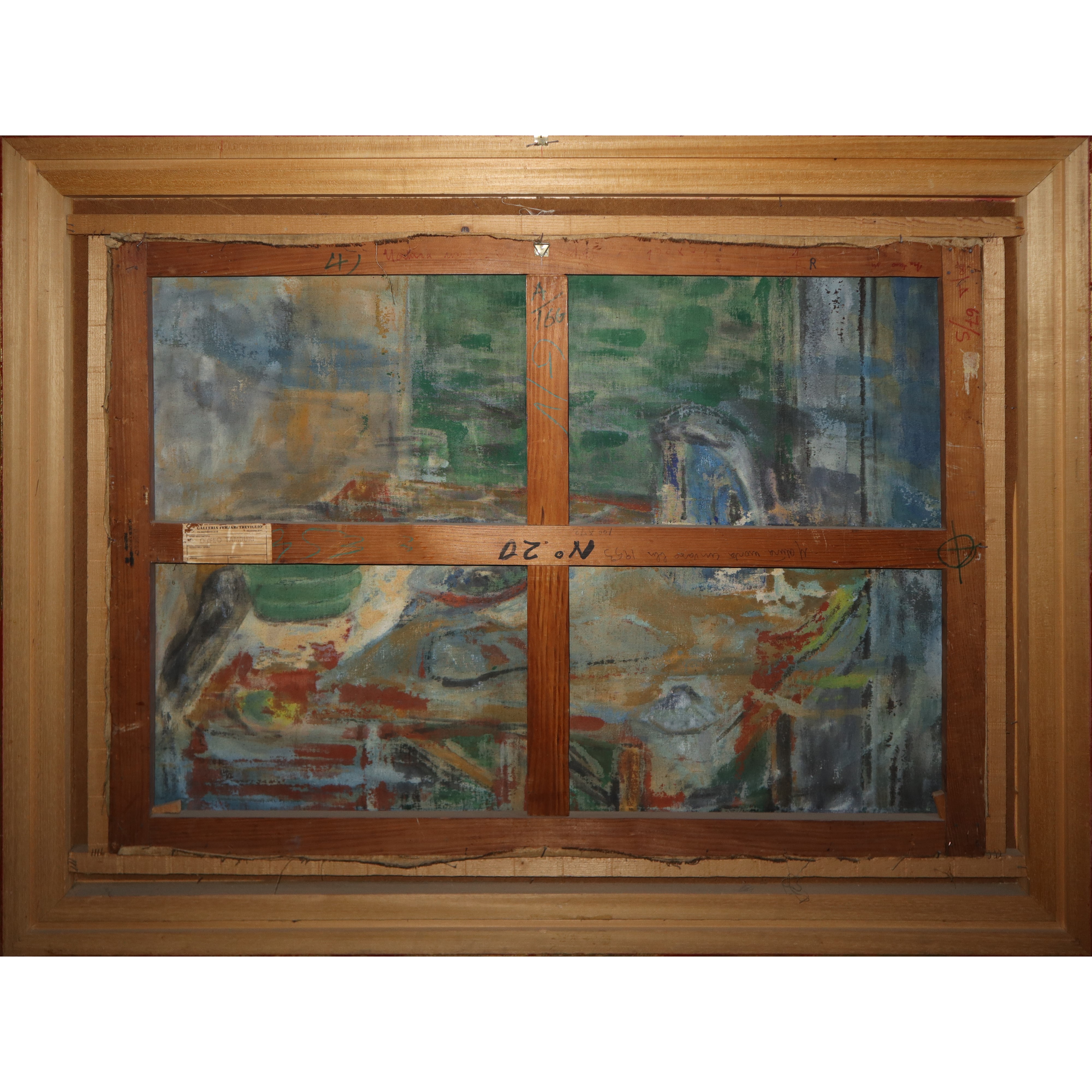 Natura morta con vaso blu