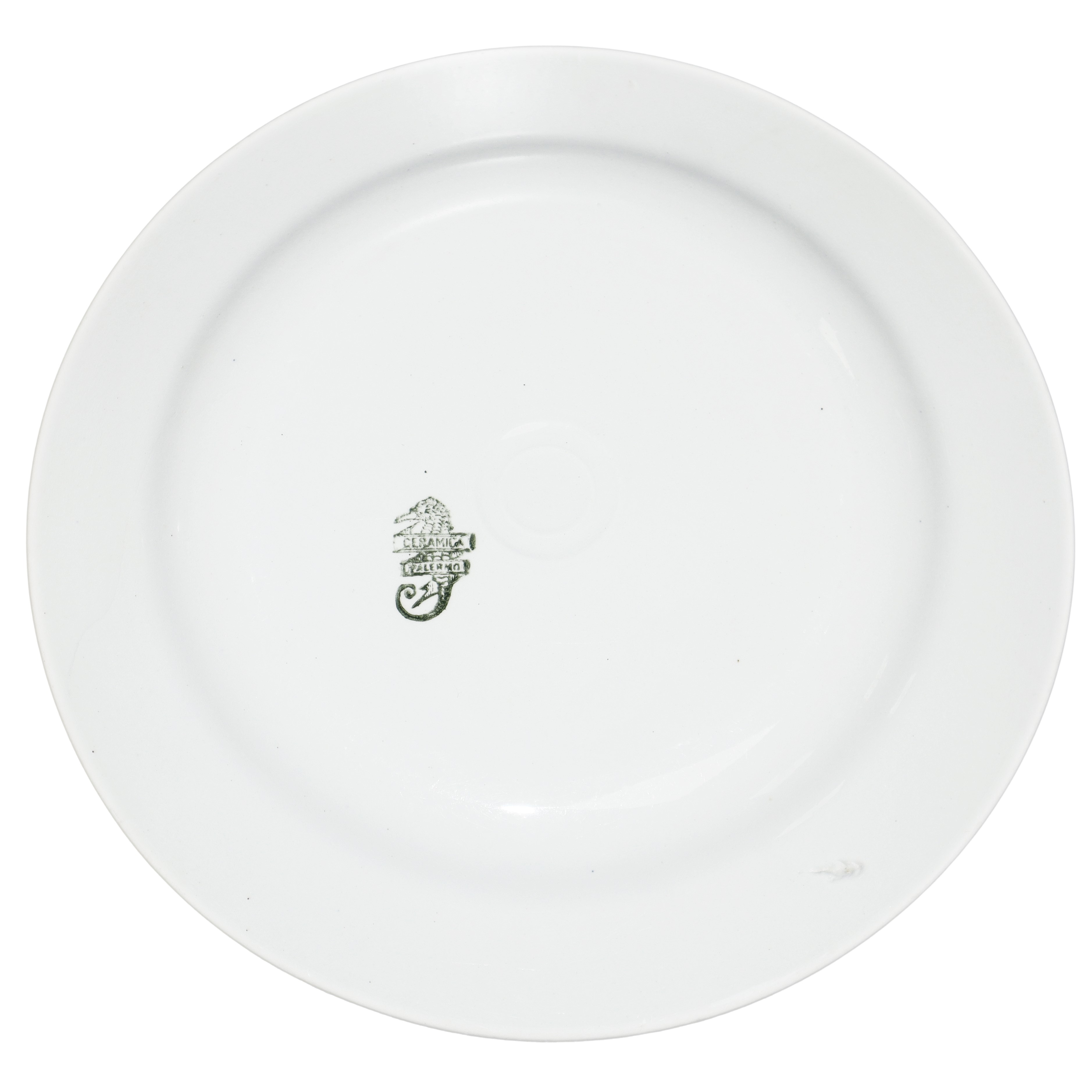 Ceramica Palermo Ceramiche Florio - Ceramica Palermo, Servizio in ceramica bianca con decori flor...