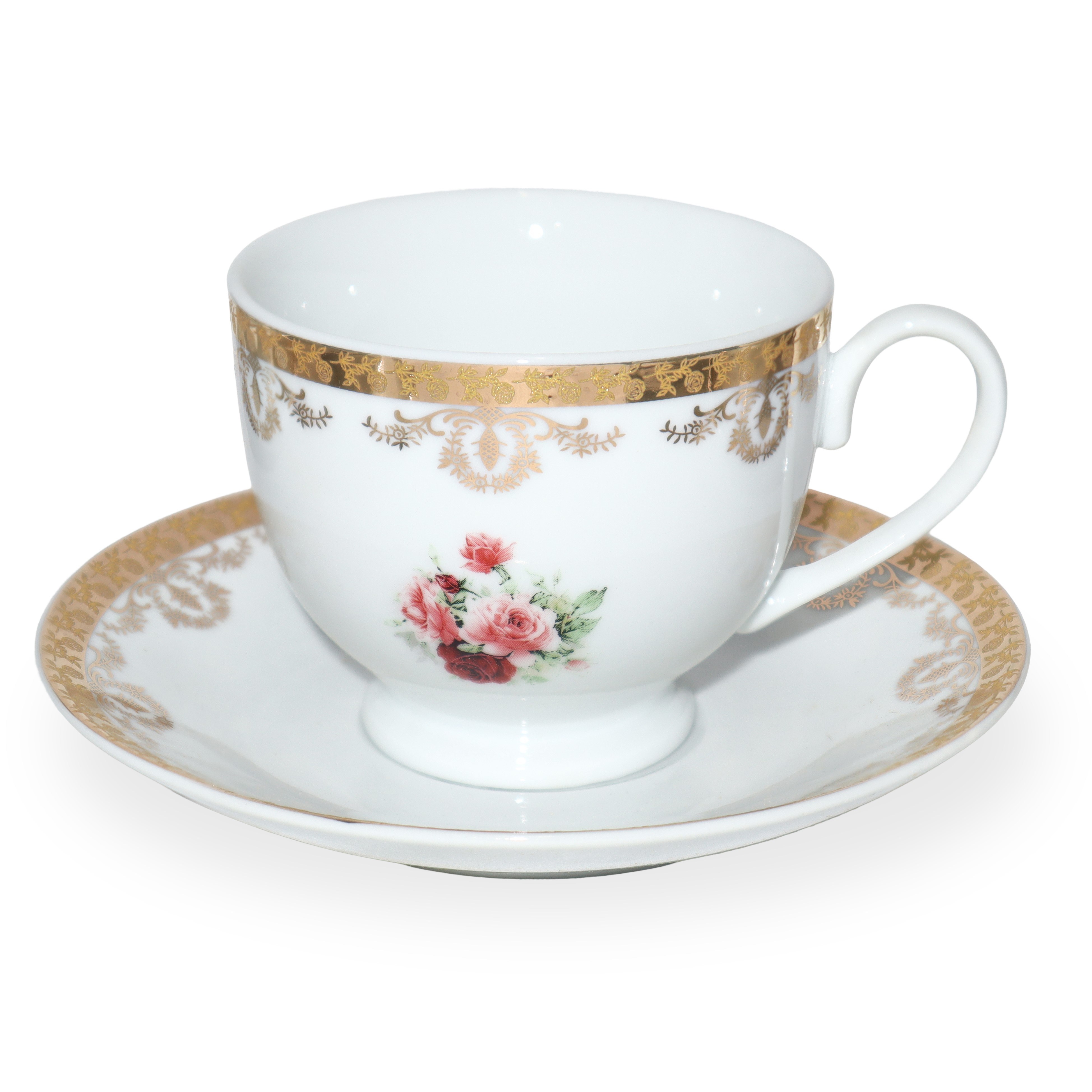 Artistic Porcelain Royal International - Servizio di piatti, tè e caffè in porcellana bianca con ...