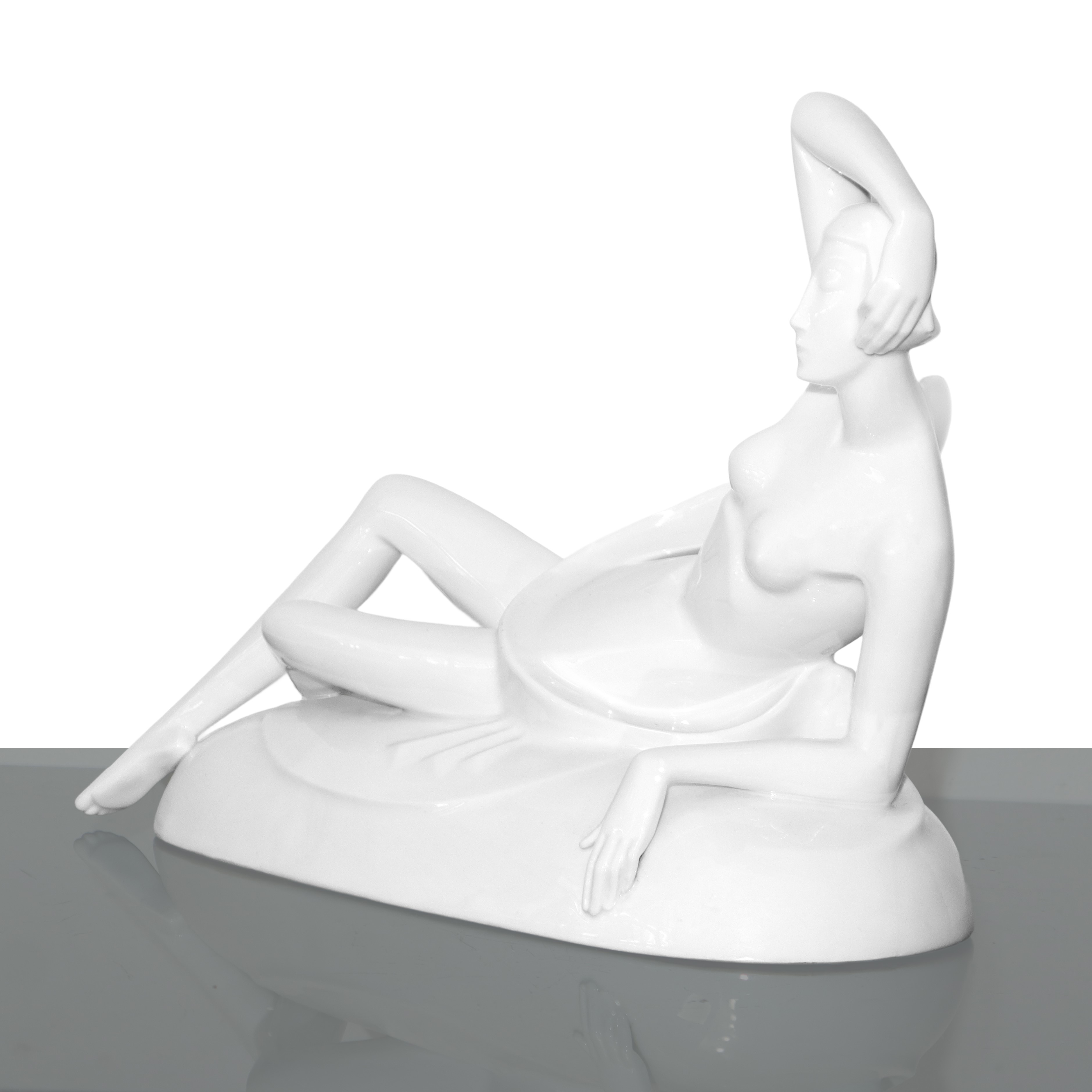 Rosenthal - Nudo di Donna Sdraiata in Porcellana