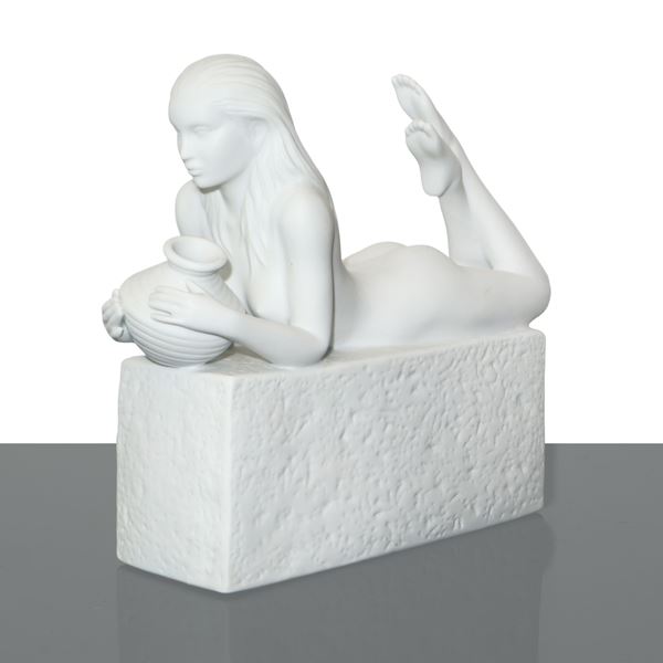 Christel Marrot  per Royal Copenhagen - Acquario, figurina in biscuit