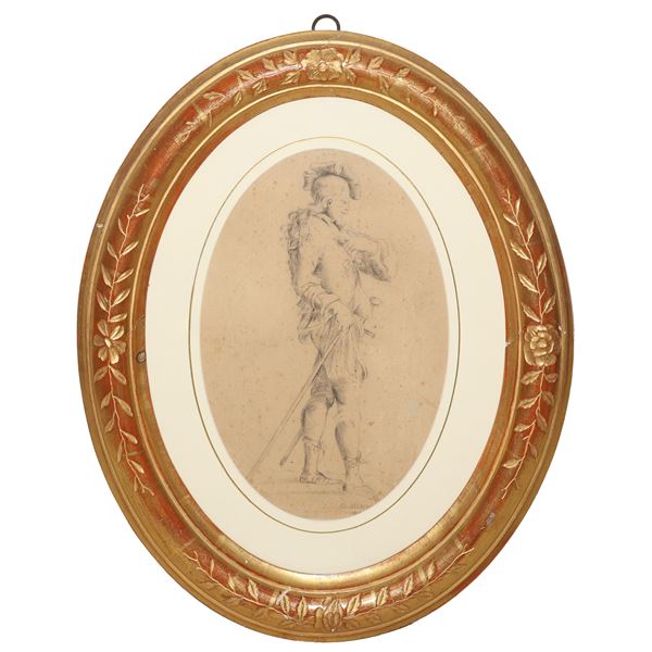 Knight with sword and staff