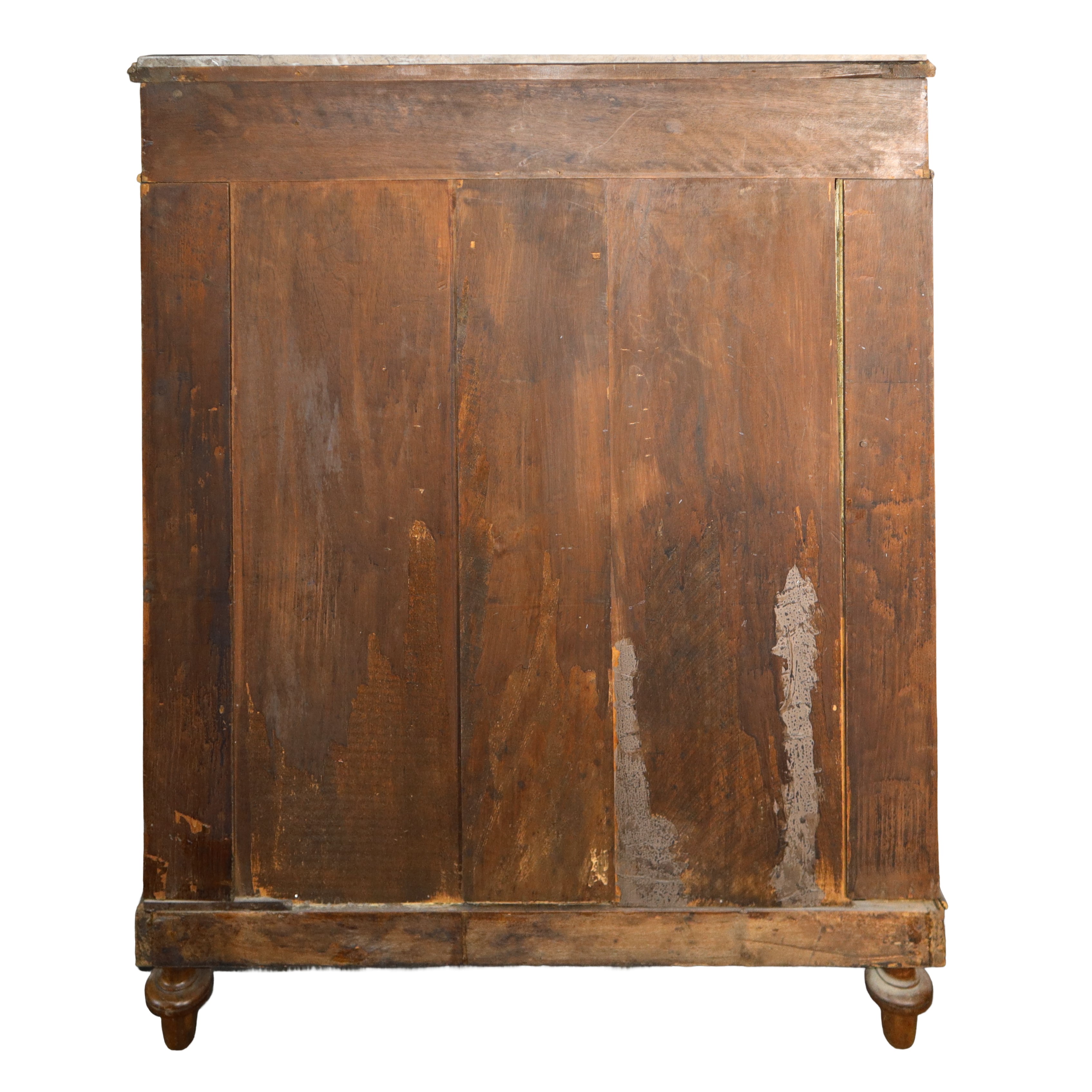 Credenza bassa con piano in marmo, dimensioni h cm 106.5x79x37