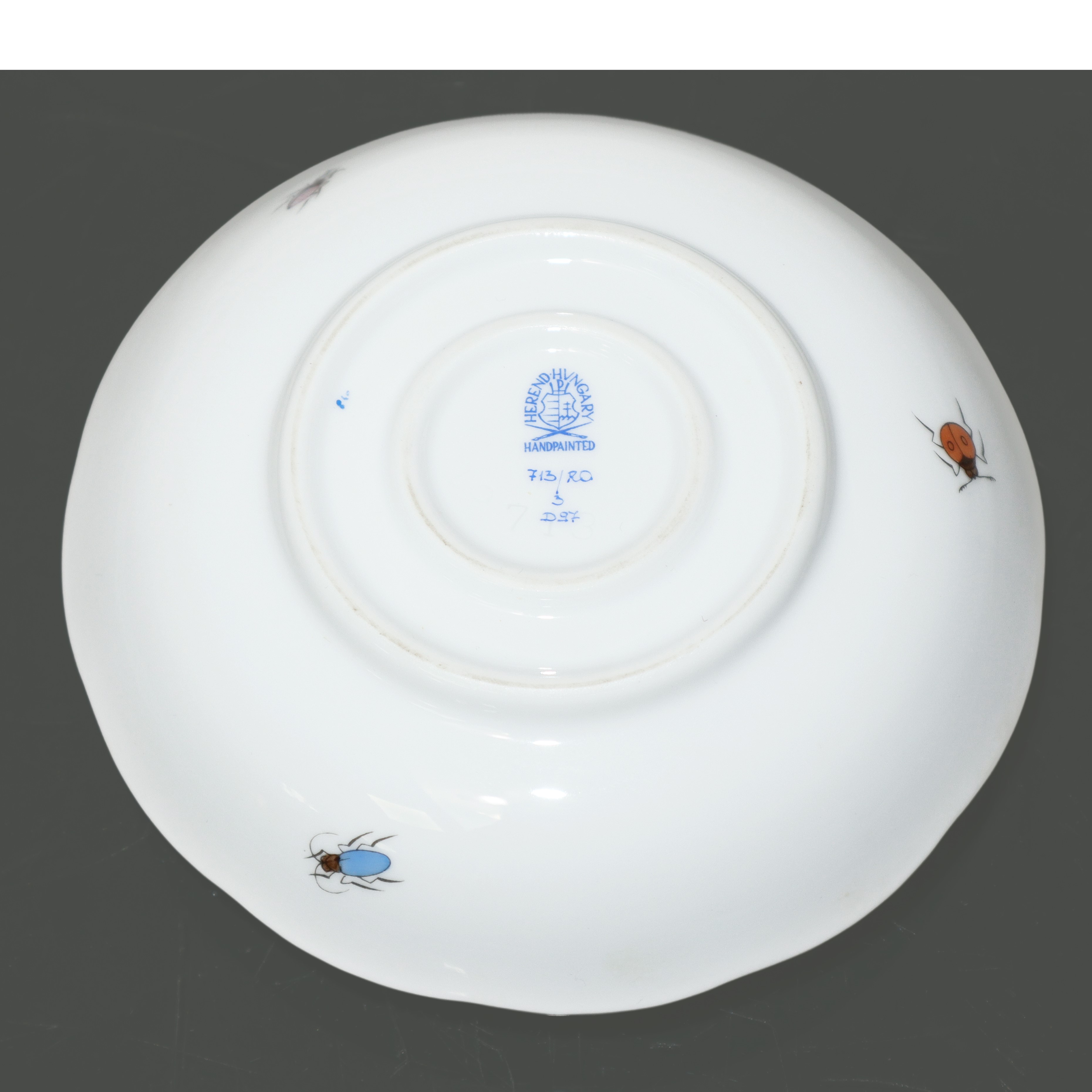 Tazzina con piattino in porcellana Herend serie Rothschild