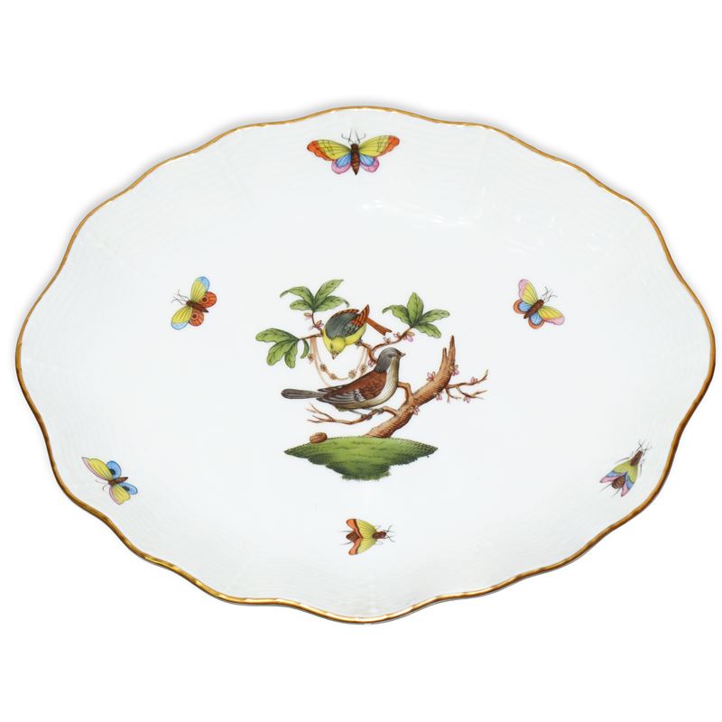 Ciotola in porcellana bianca Herend serie Rothschild