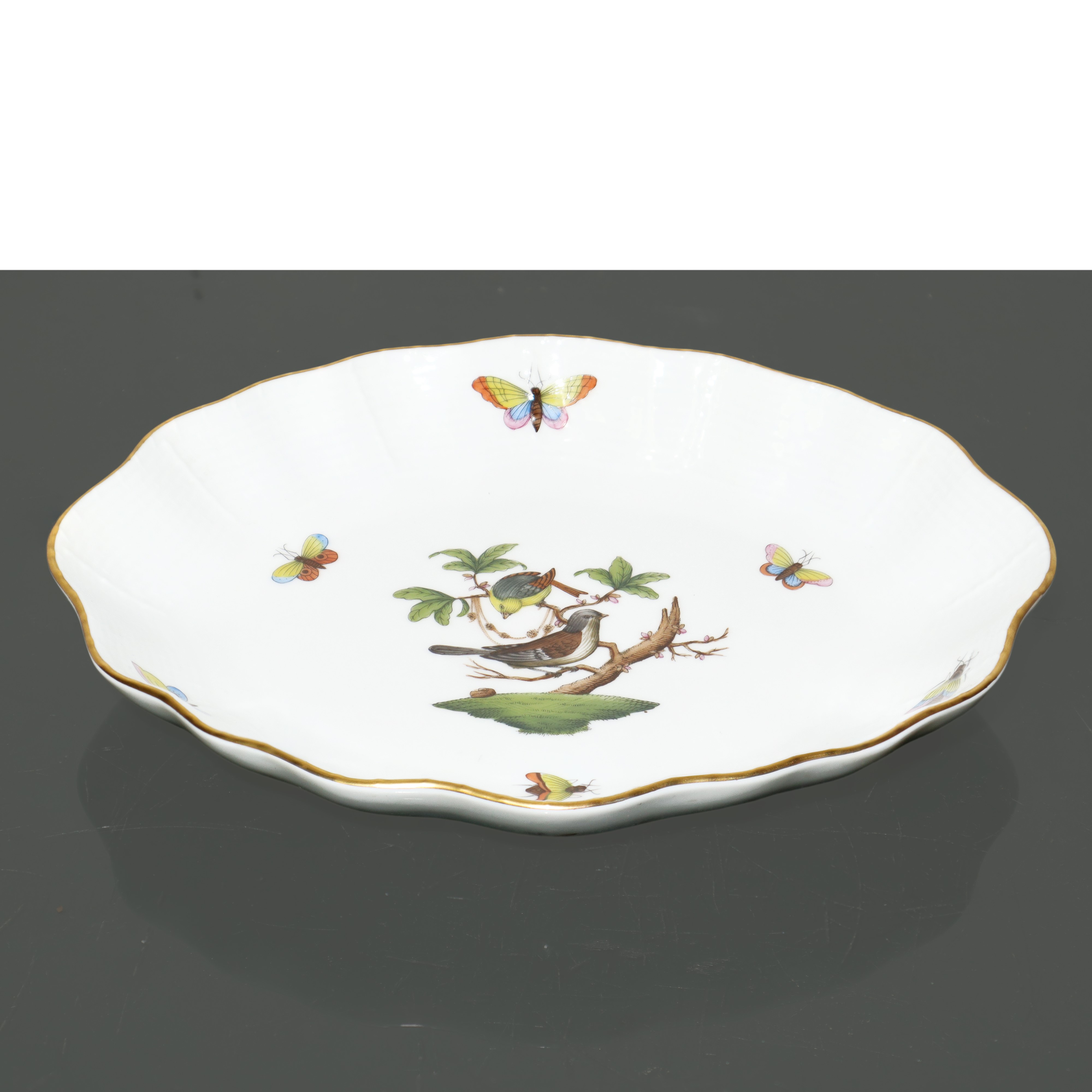 Ciotola in porcellana bianca Herend serie Rothschild