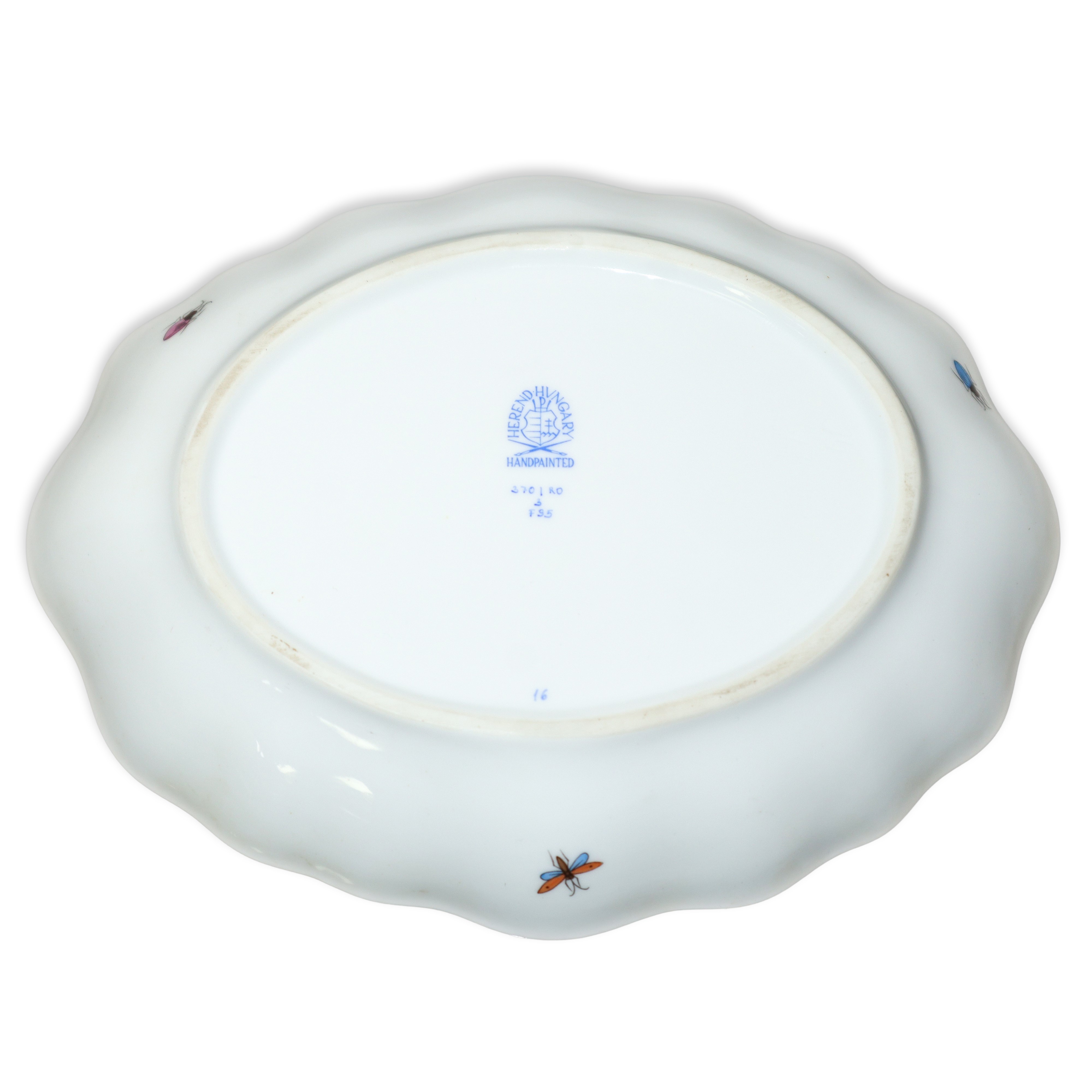 Ciotola in porcellana bianca Herend serie Rothschild