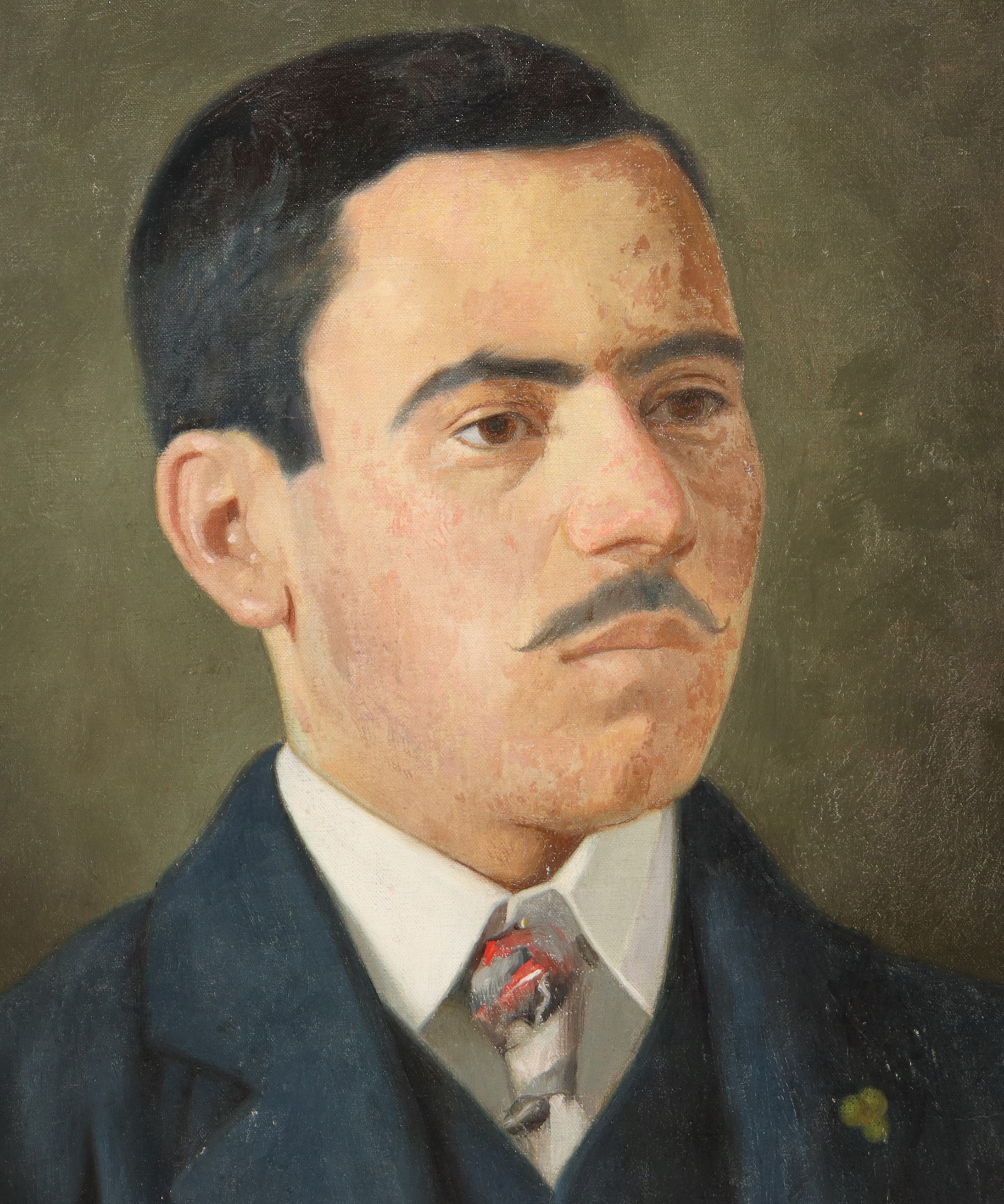 Giuseppe Barchitta - Ritratto di Locastro Gaetano, olio su tela