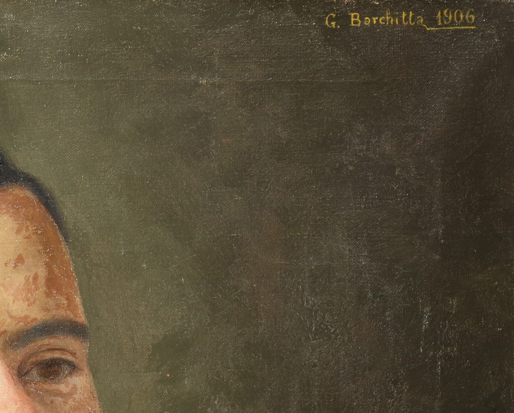Giuseppe Barchitta - Ritratto di Locastro Gaetano, olio su tela