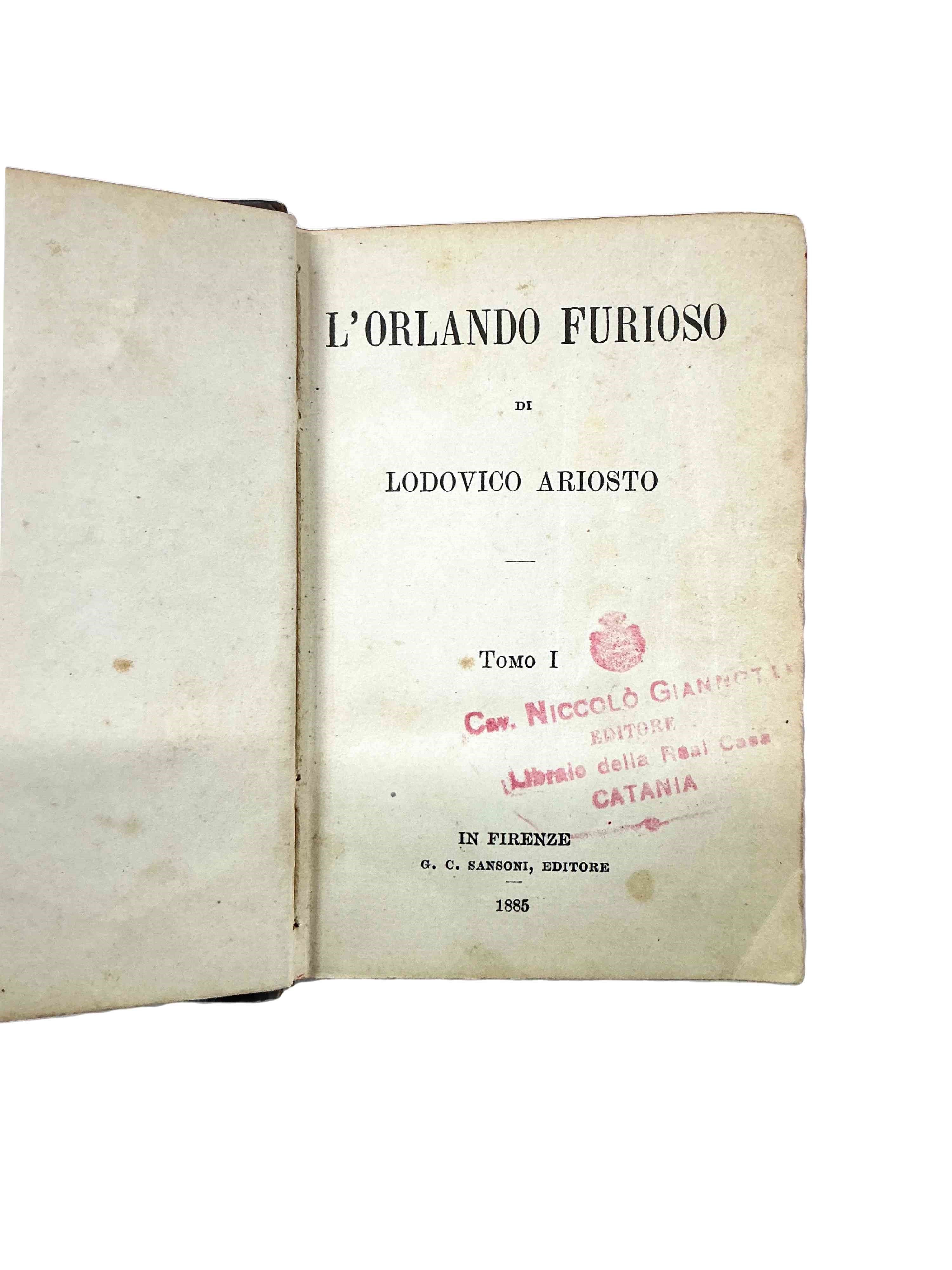 L'Orlando Furioso (Tomo I-Tomo II)