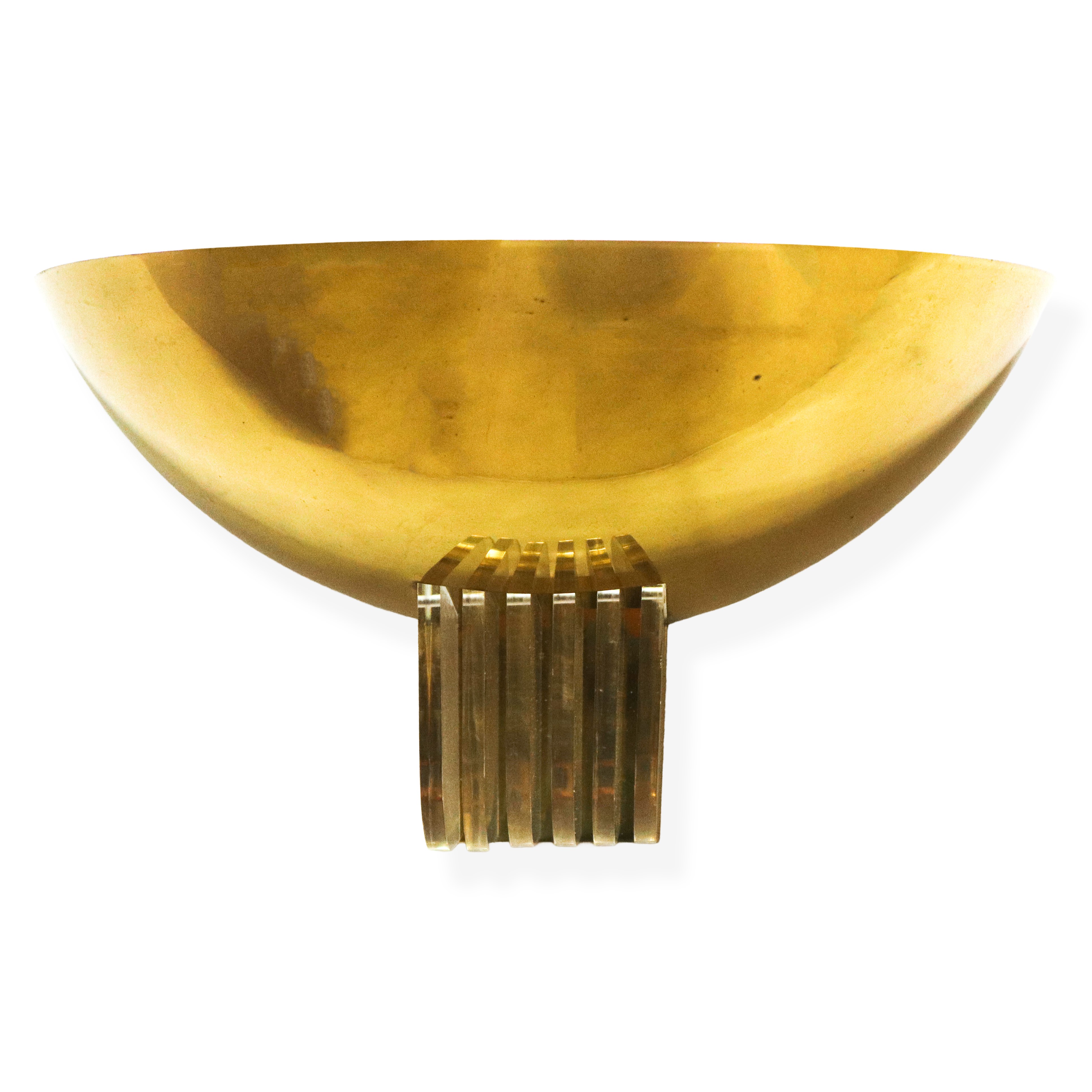 N°3 Appliques, metallo dorato, dimensioni h 16 × 30 cm (cadauna)