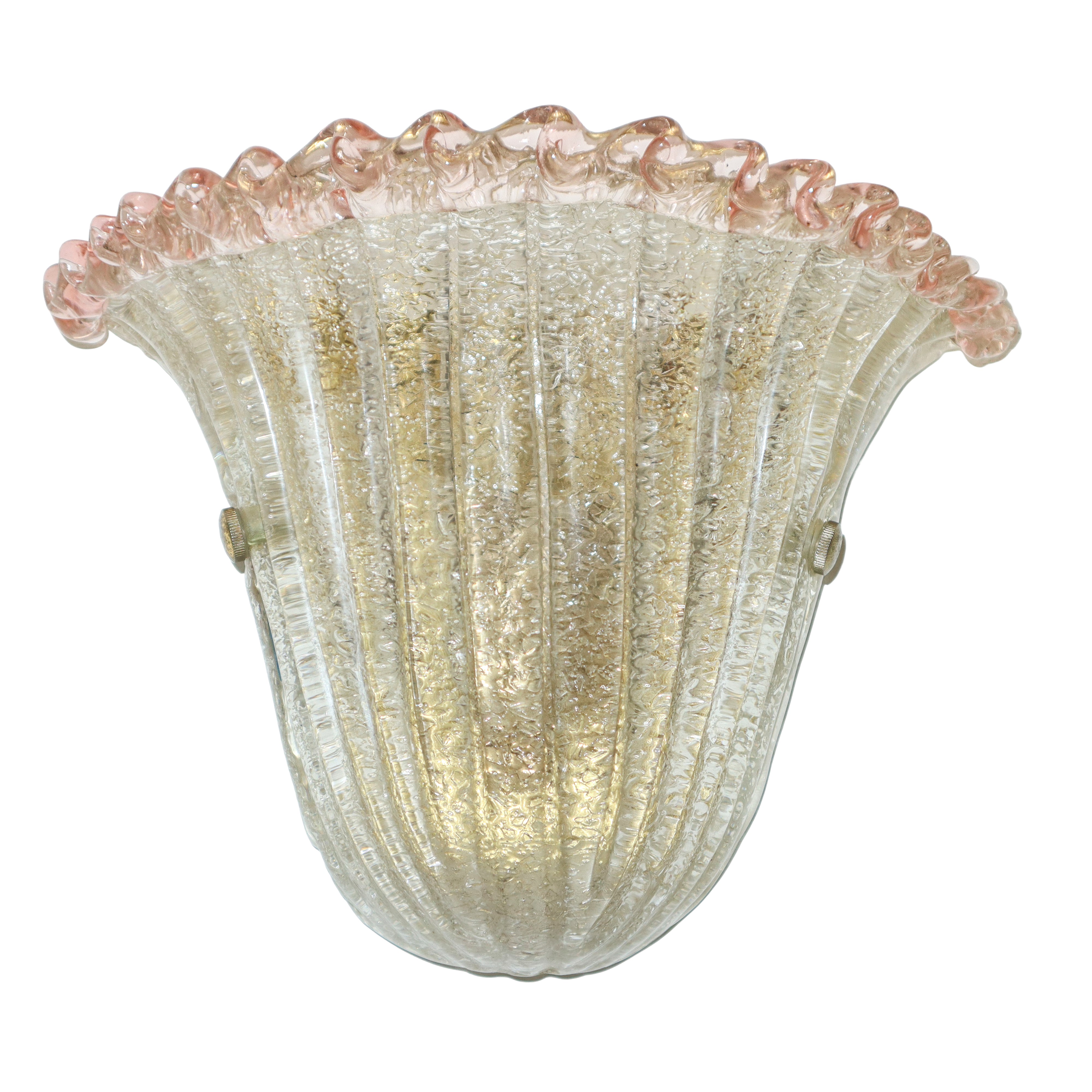 Coppia di Appliques in Vetro di Murano