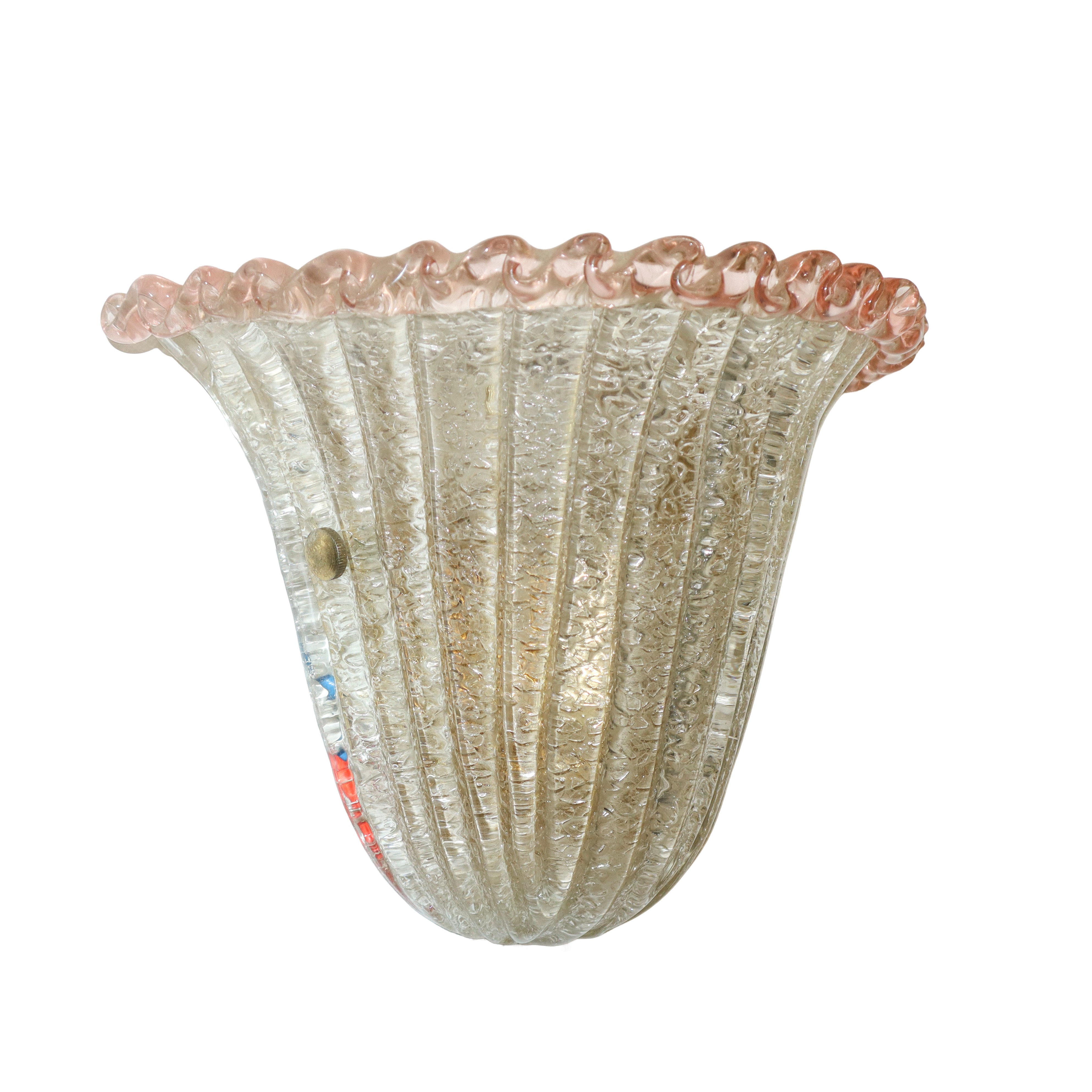 Coppia di Appliques in Vetro di Murano