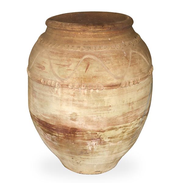 Giara in cotto decorata