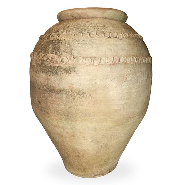 Giara in cotto decorata