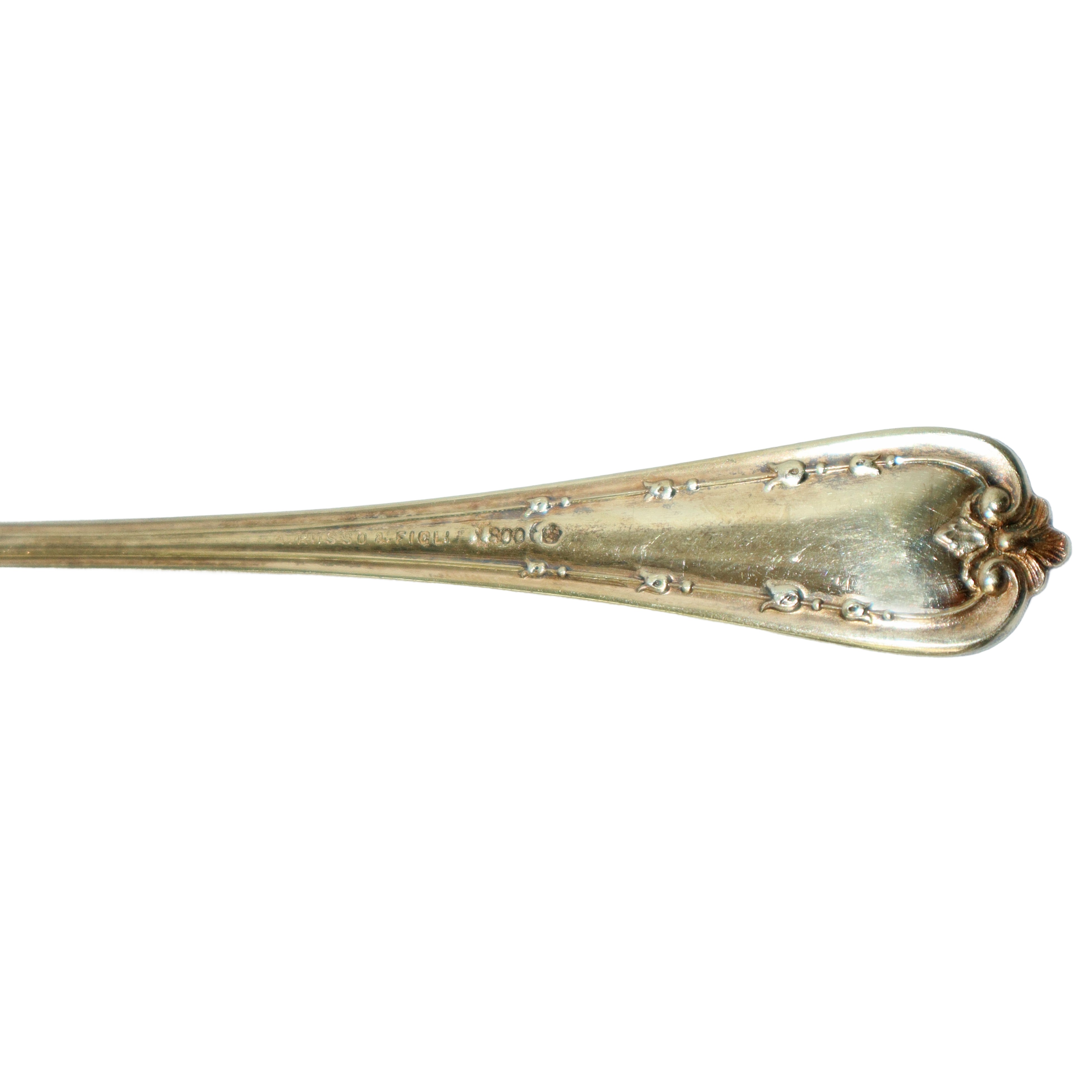 Servizi di posate vari in argento 800