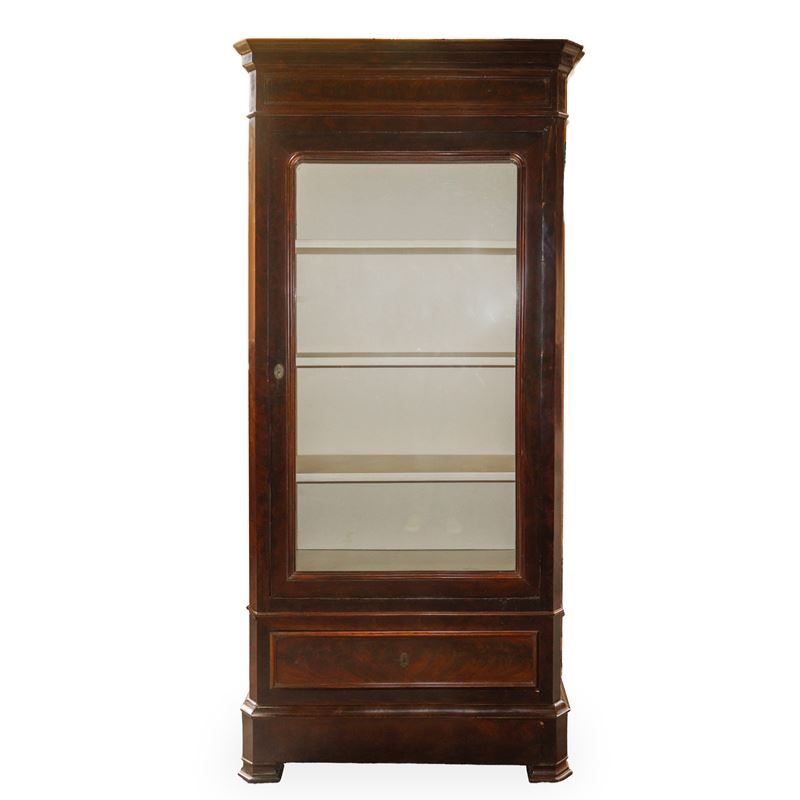Vetrina ad un'anta, h cm 215 x 105 x 46