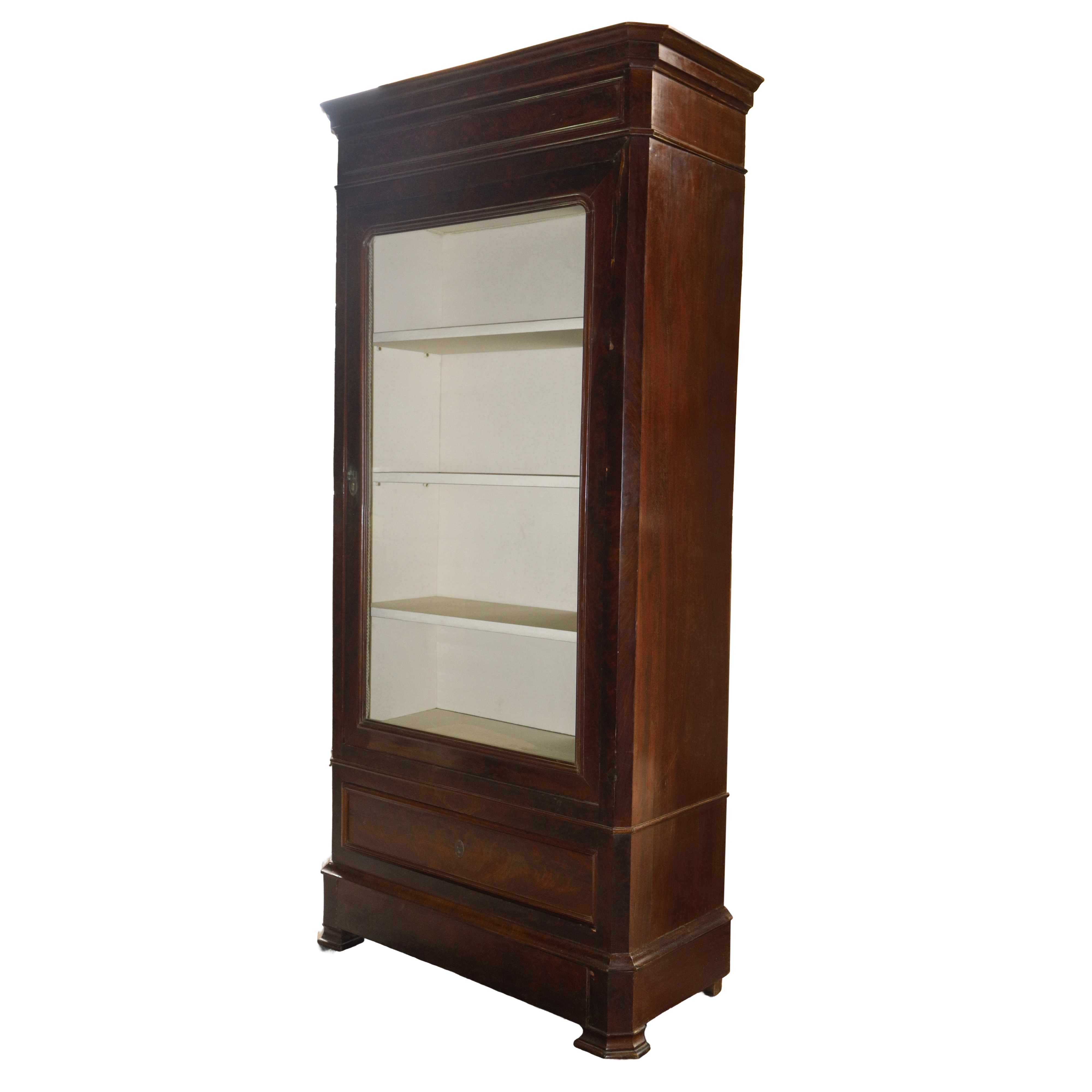 Vetrina ad un'anta, h cm 215 x 105 x 46