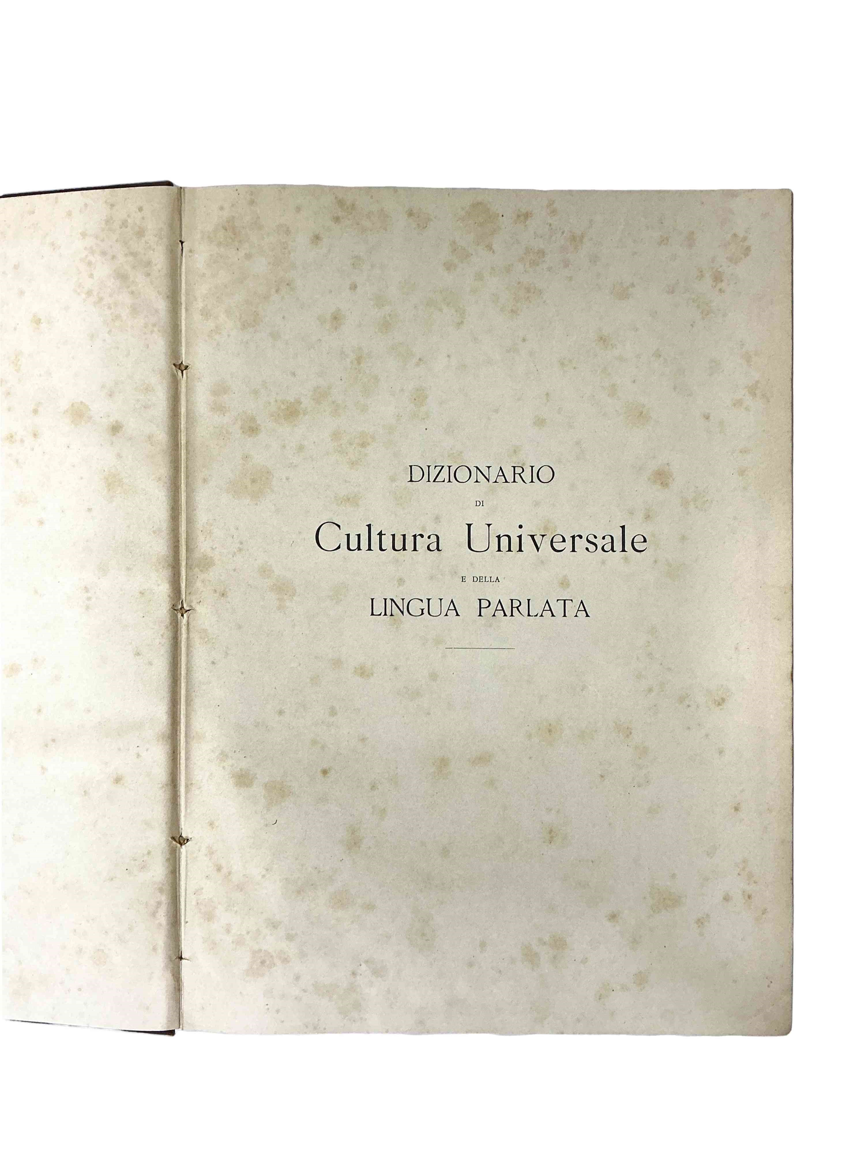 Dizionario di cultura universale e della lingua parlata
