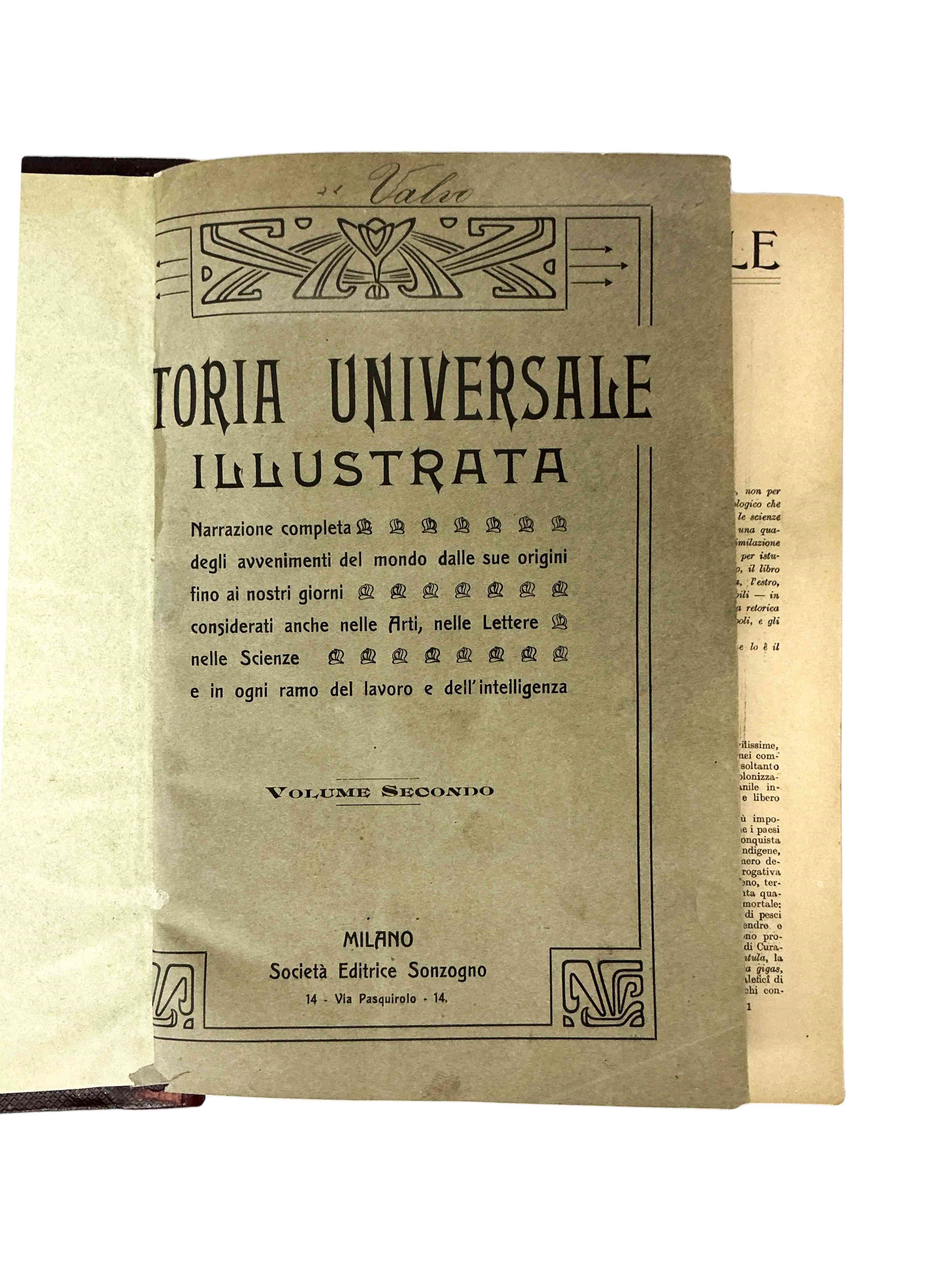 Storia universale illustrata (volume I, volume II)