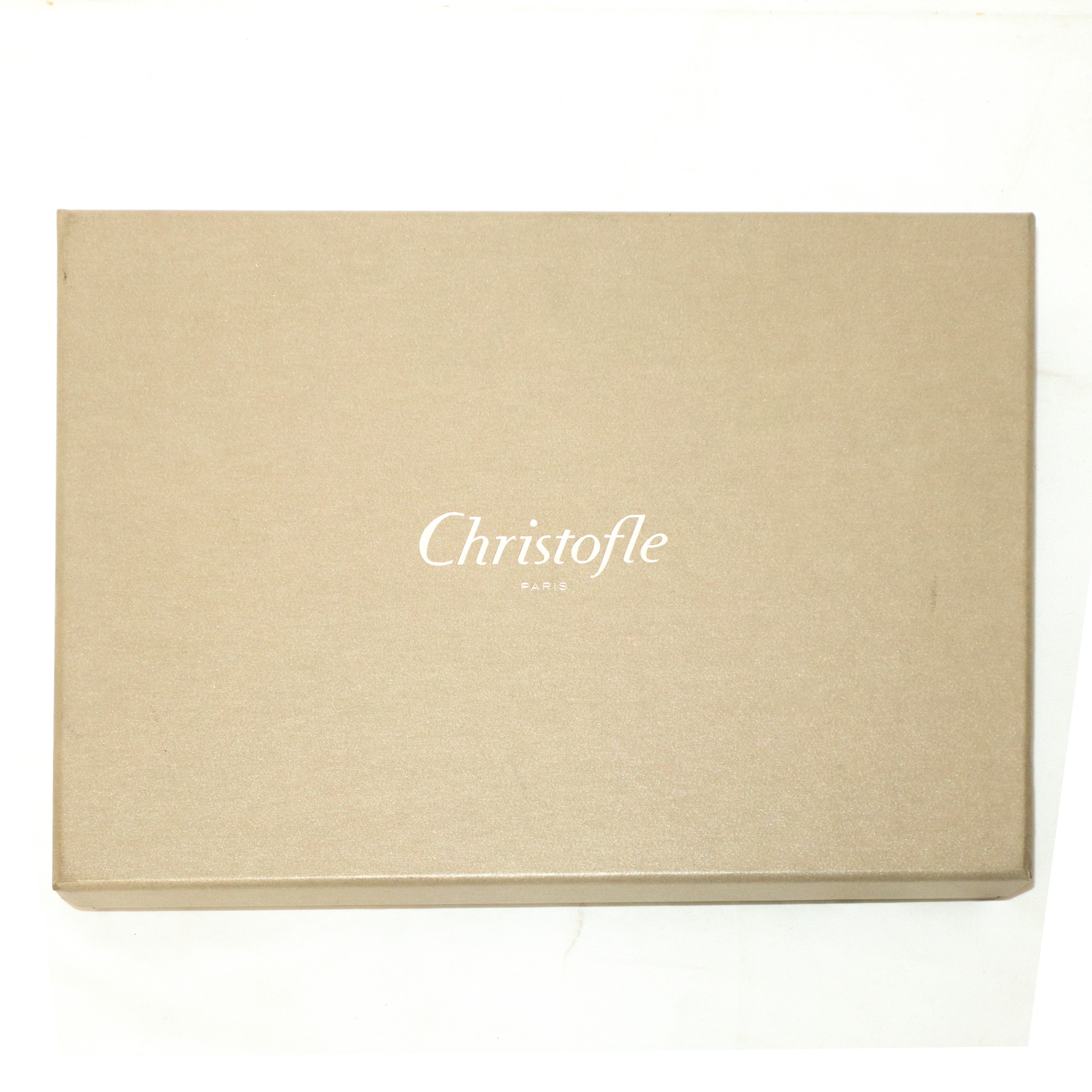 French Christofle - Vassoio rettangolare Business Madison in silver-plated