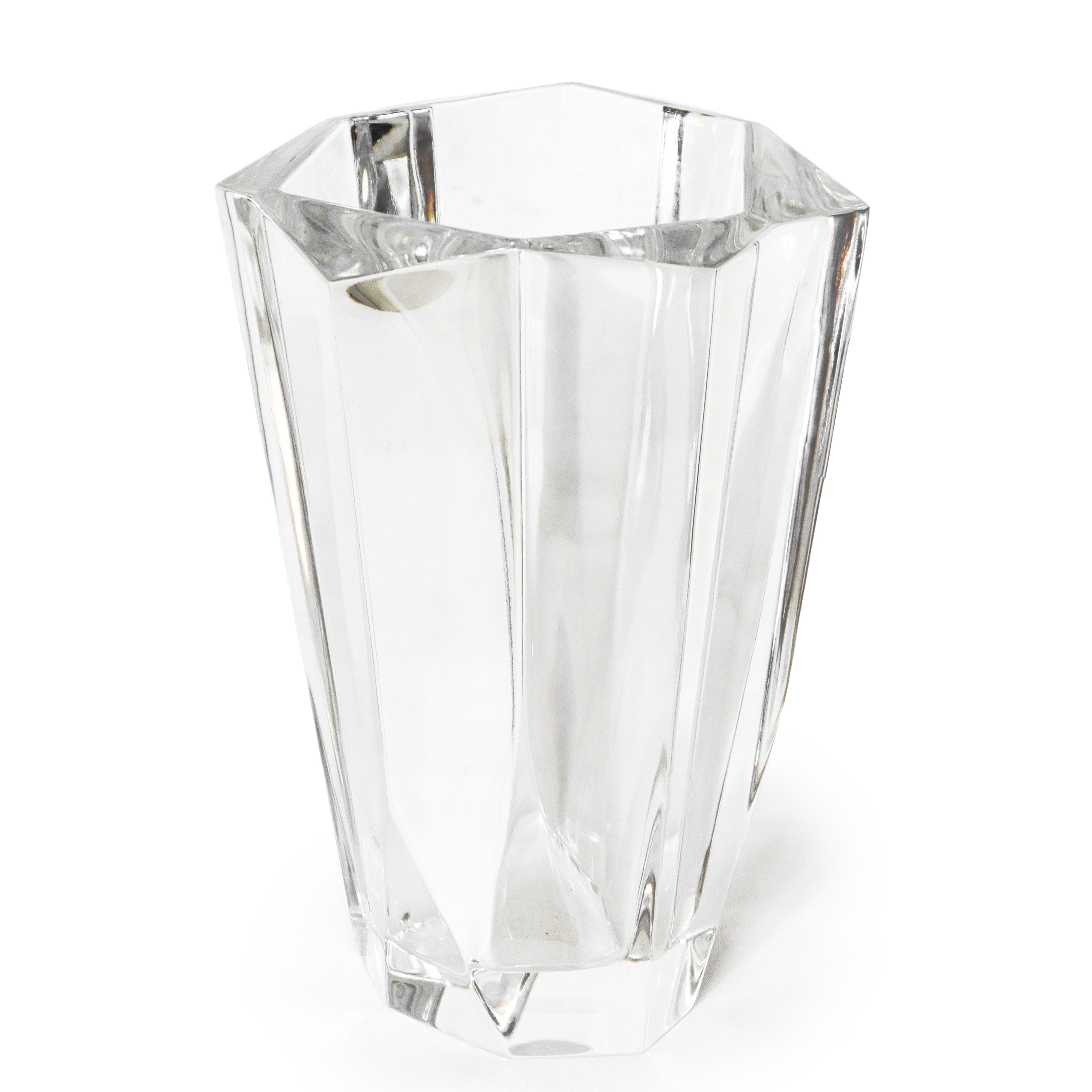 Vaso Trumpet in vetro trasparente