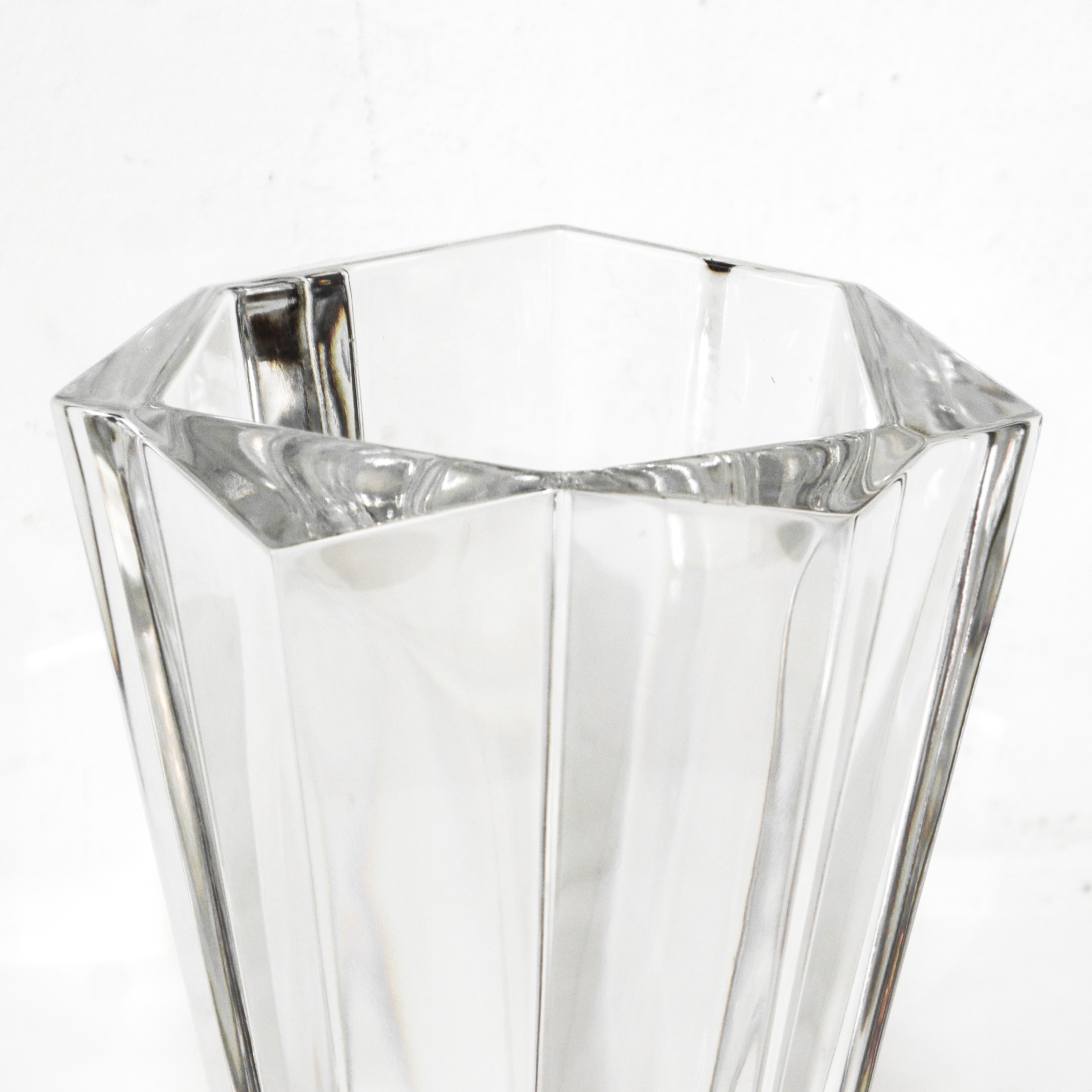 Vaso Trumpet in vetro trasparente