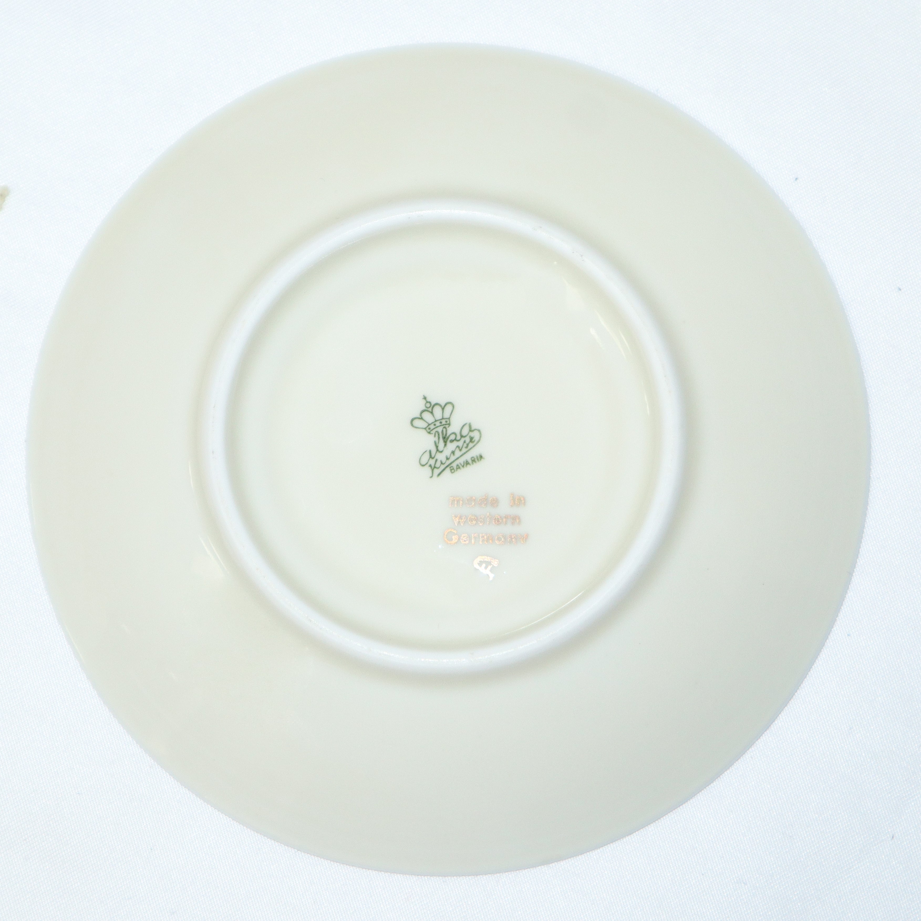 Alka Kunst Kronach Bavaria - Servizio di tazzine da caffè tête-à-tête con zuccheriera in porcella...