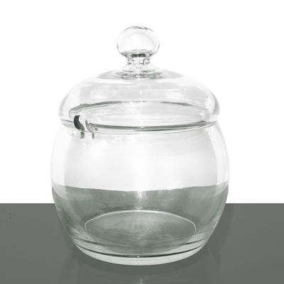 Vaso da punch in vetro, altezza 31 cm, diametro 25 cm
