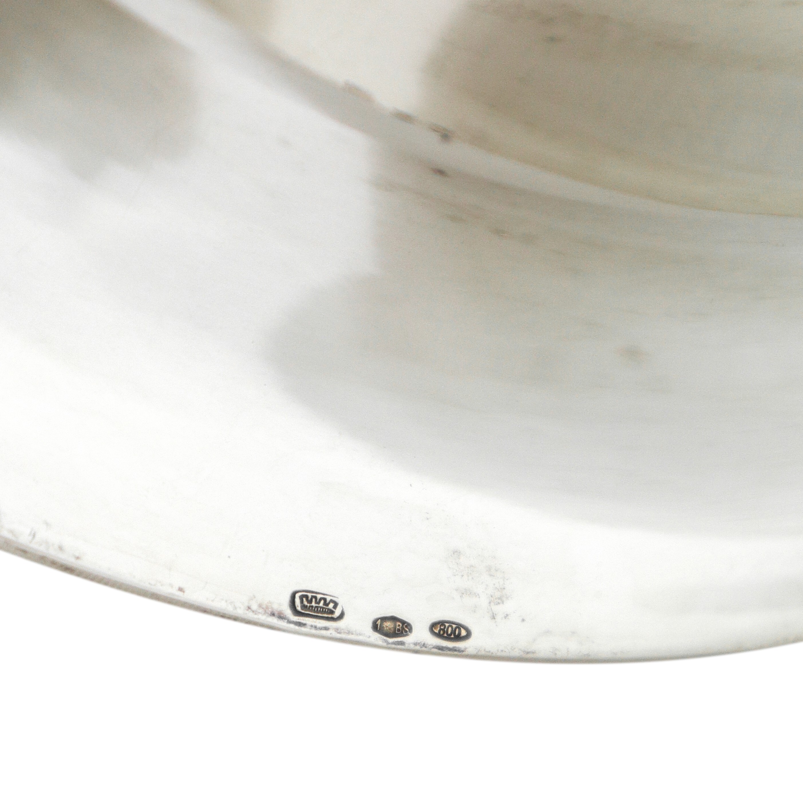 Suaglass in argento 800 con prese laterali