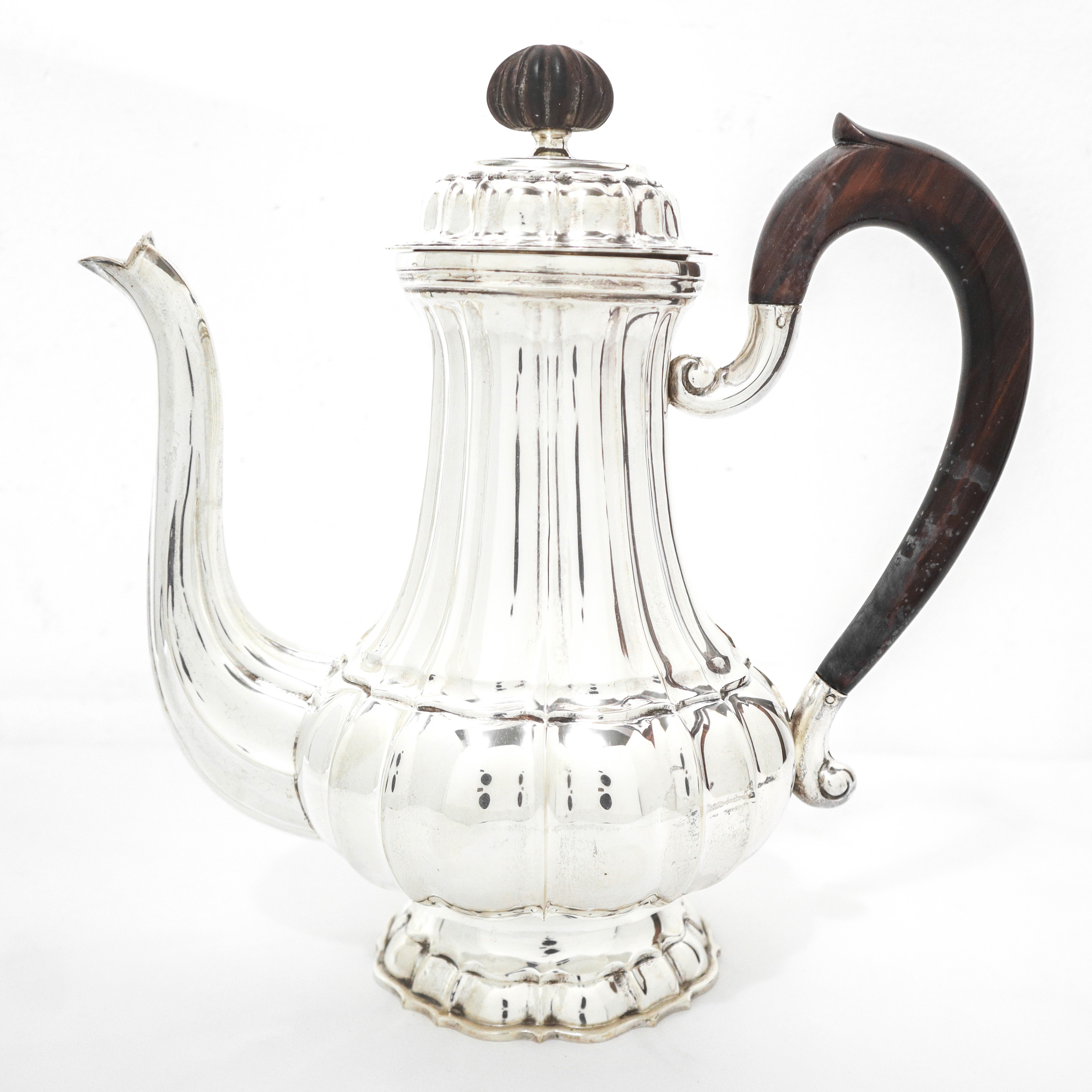 Servizio da te in argento 800