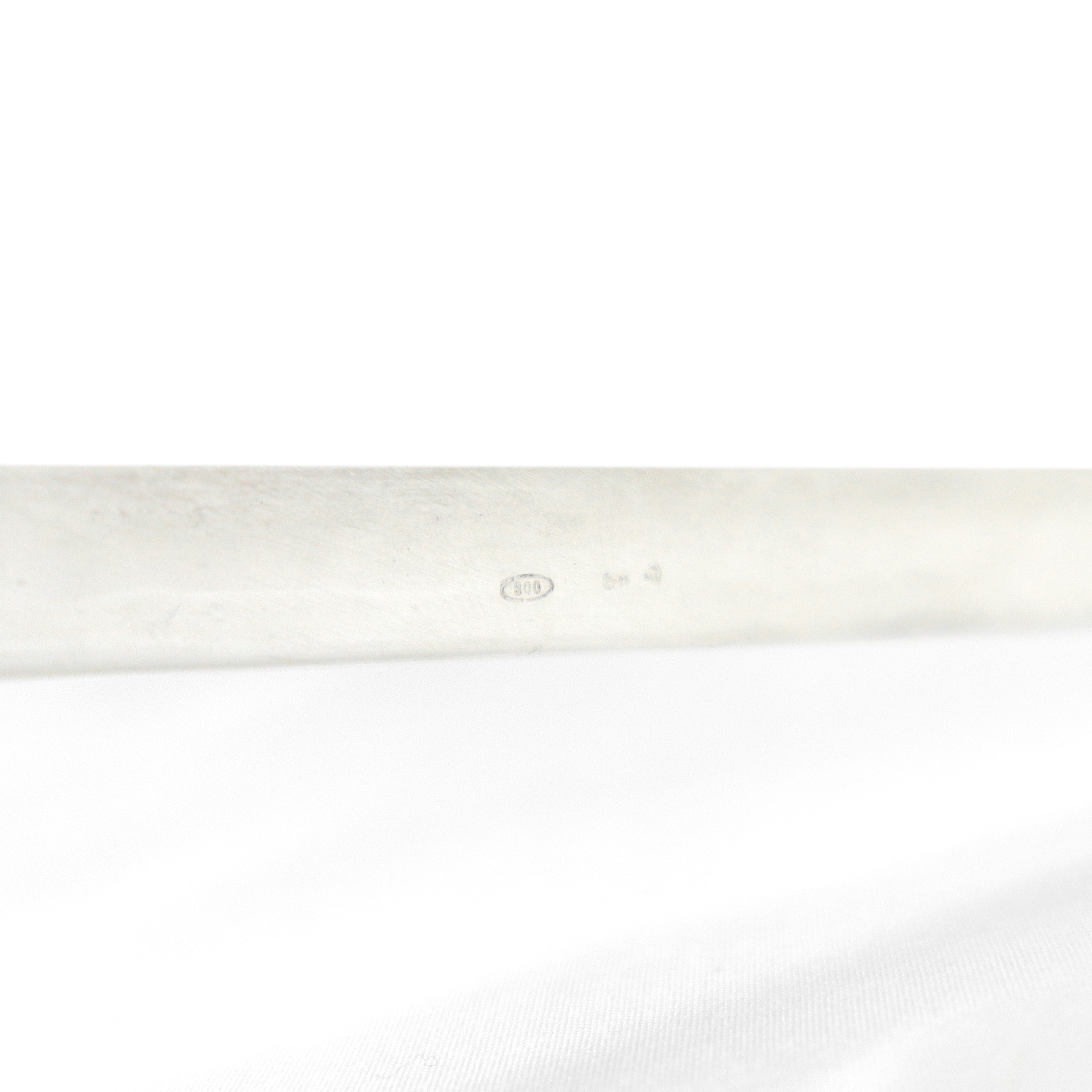 Mestolo da punch in argento 800 e interno in argento vermeil