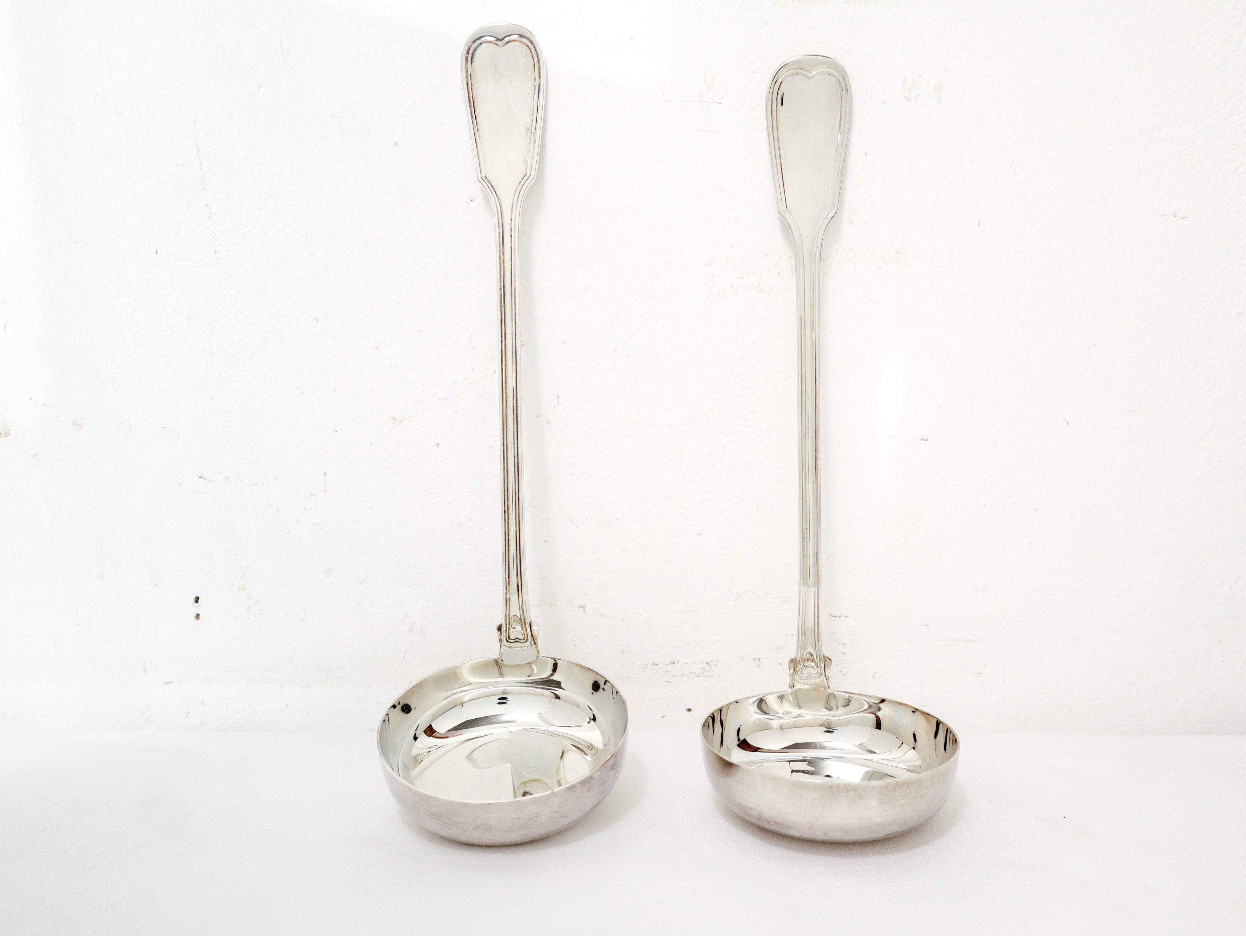 Coppia di mestoli in argento 800
