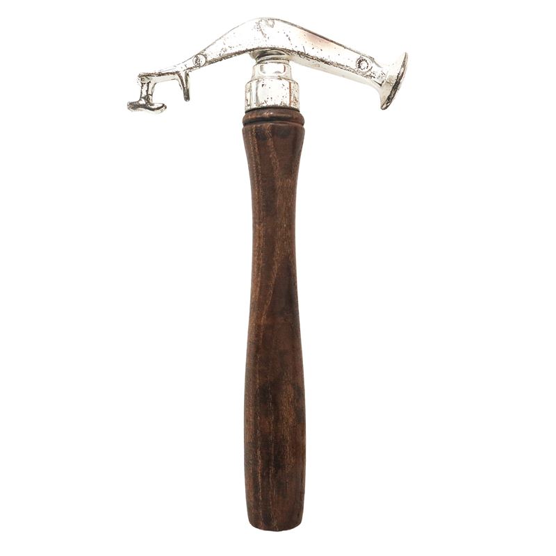 Cavatappi vintage, silver plated con manico in legno